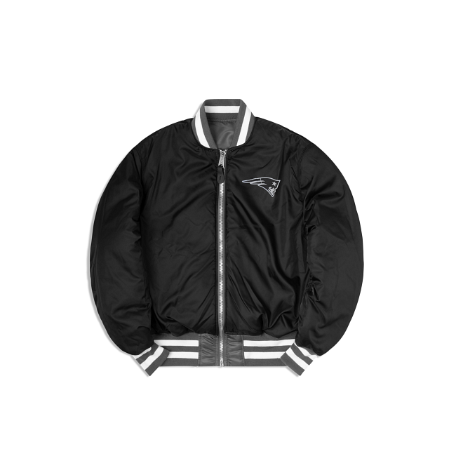 Alpha Industries X New England Patriots Gray MA-1 Bomber Jacket - Image 6