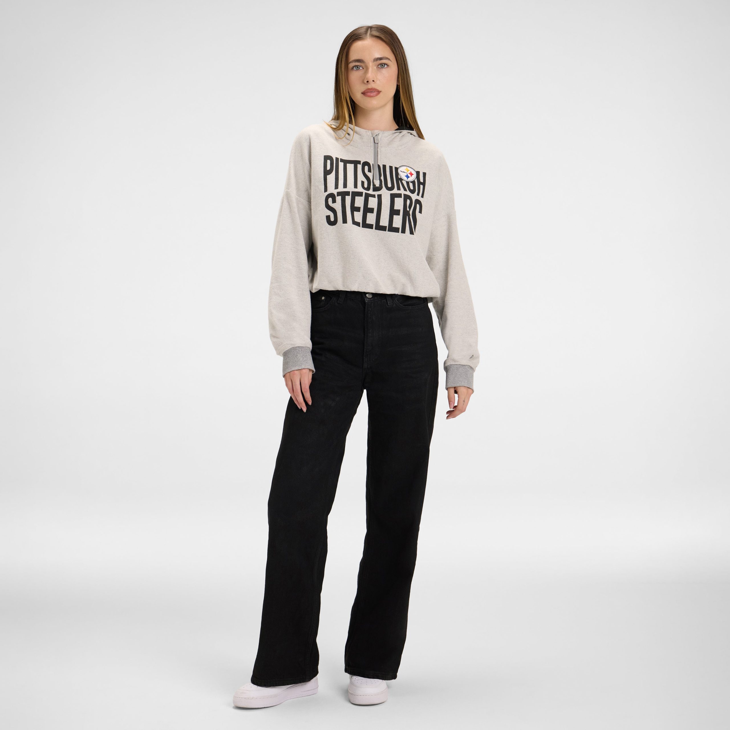 New York Knicks Sport Night Heather Gray Women's Hoodie - Image 5