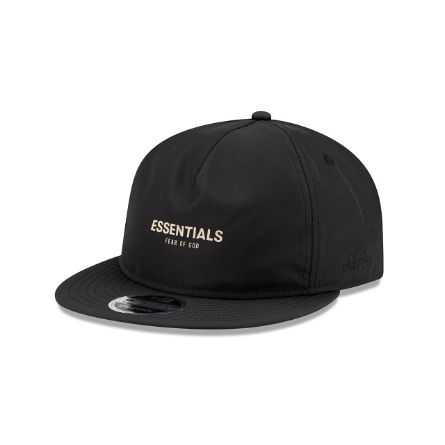 Fear Of God Essentials Retro Crown Black 9FIFTY Strapback Hat