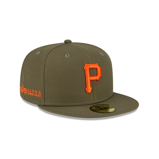 Alpha Industries X Pittsburgh Pirates Green 59FIFTY Fitted Hat - Image 3