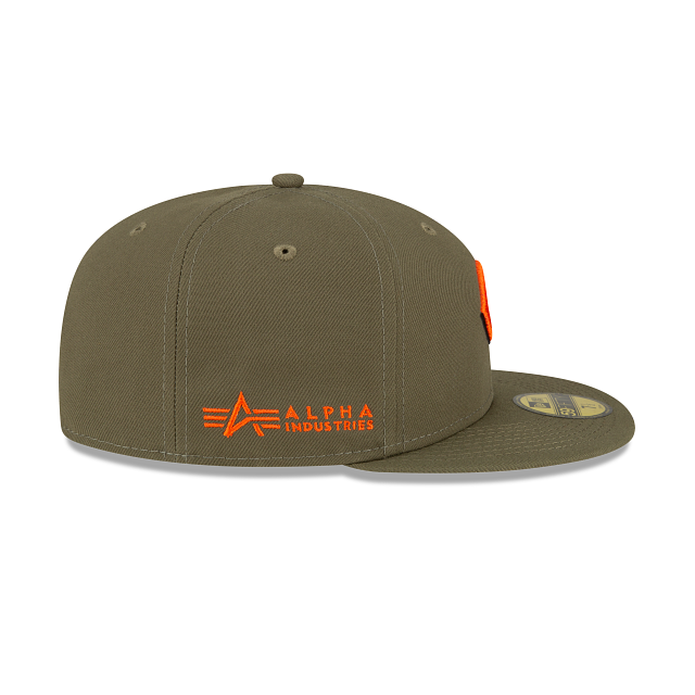 Alpha Industries X Cincinnati Reds Green 59FIFTY Fitted Hat - Image 5