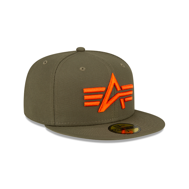Alpha Industries X New Era Green 59FIFTY Fitted Hat - Image 3