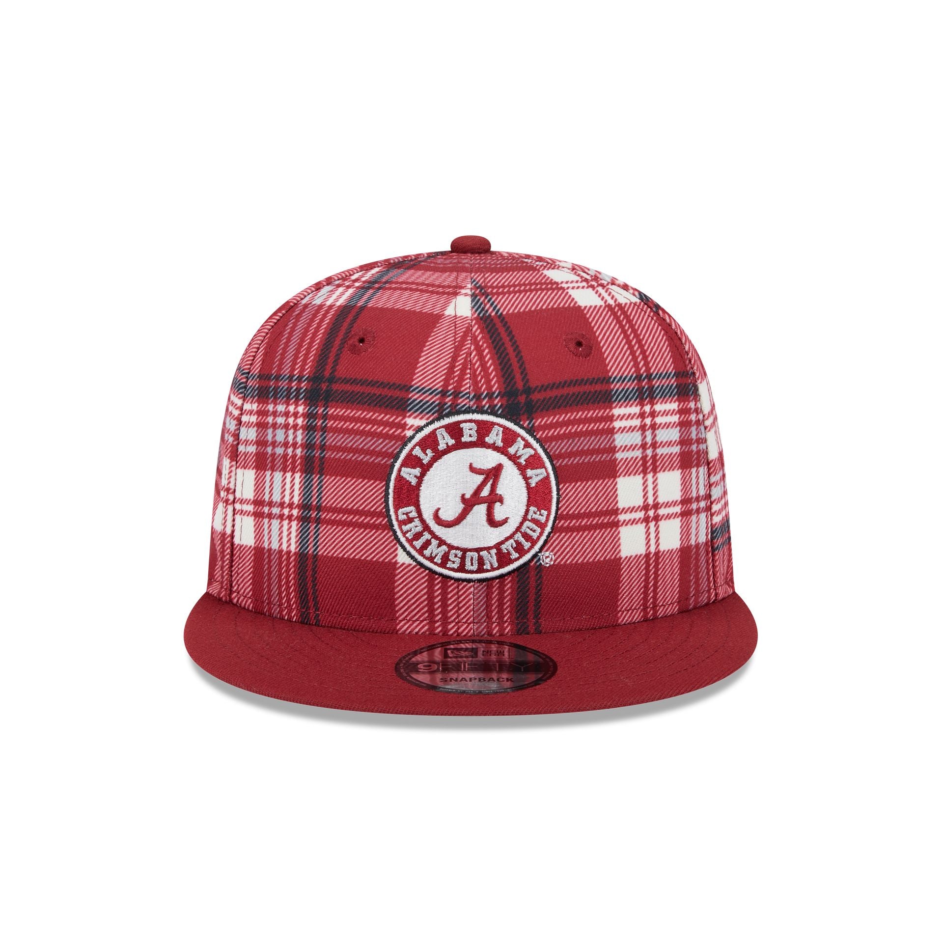 Alabama Crimson Tide Plaid 9FIFTY Snapback Hat - Image 2