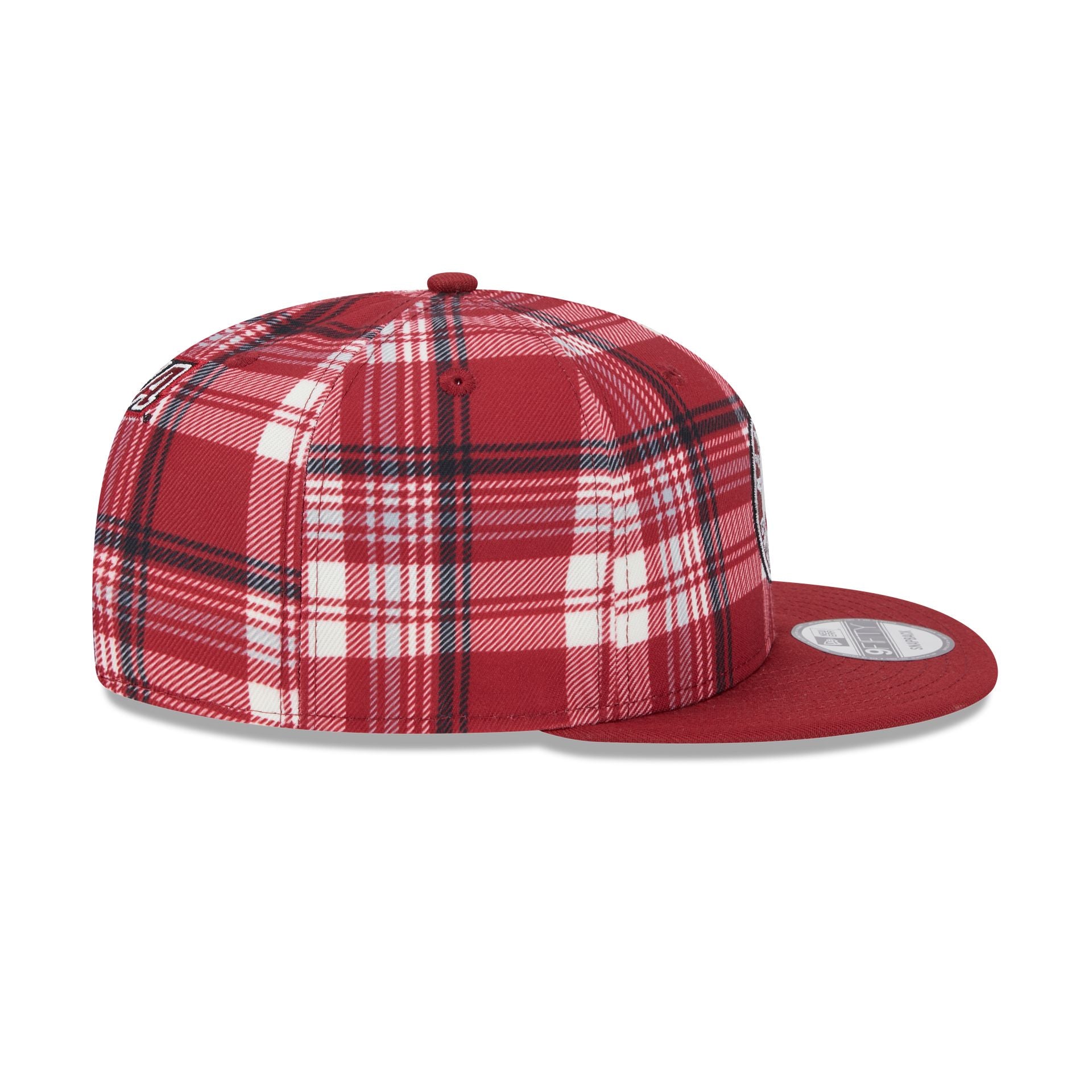 Alabama Crimson Tide Plaid 9FIFTY Snapback Hat - Image 5