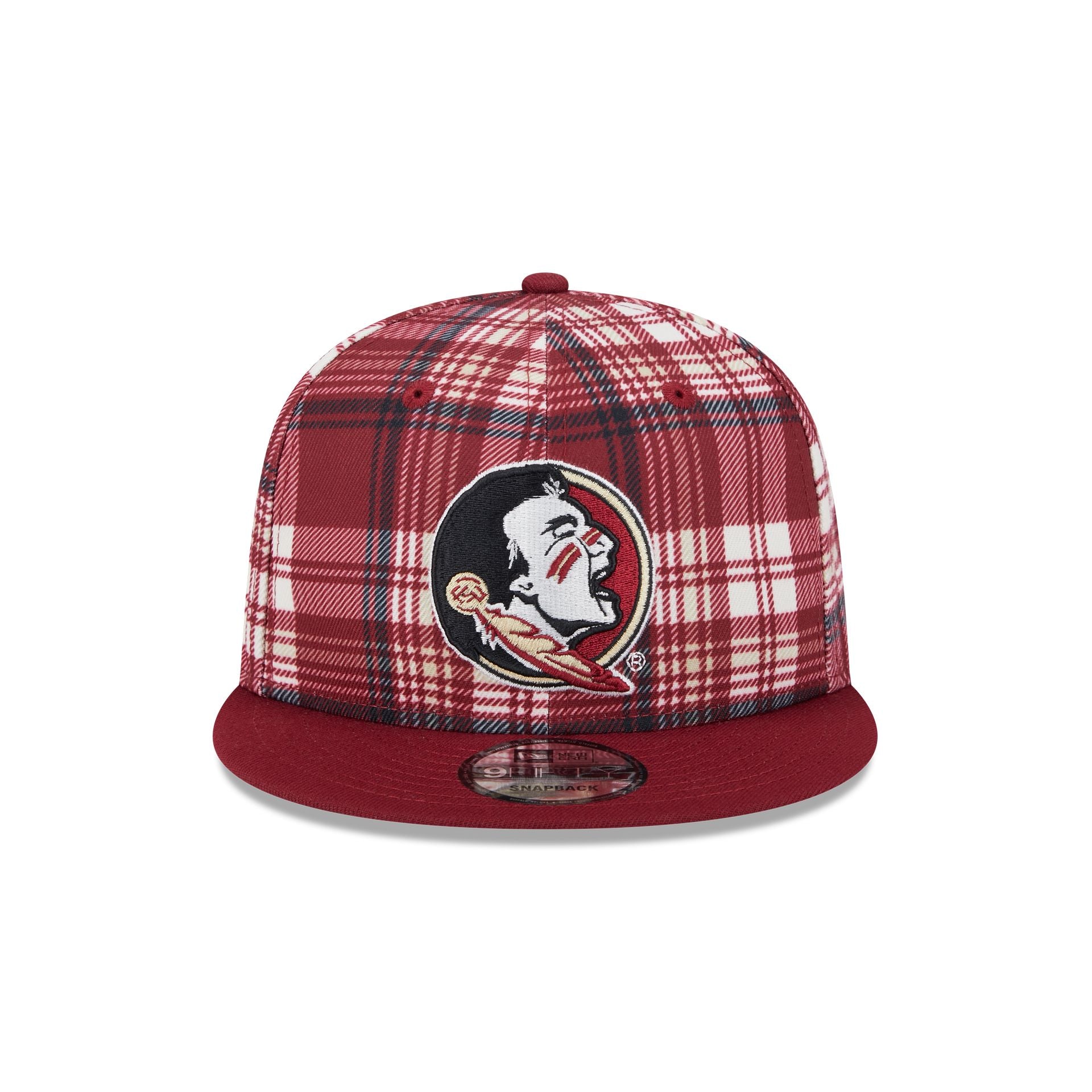 Florida State Seminoles Plaid 9FIFTY Snapback Hat - Image 2