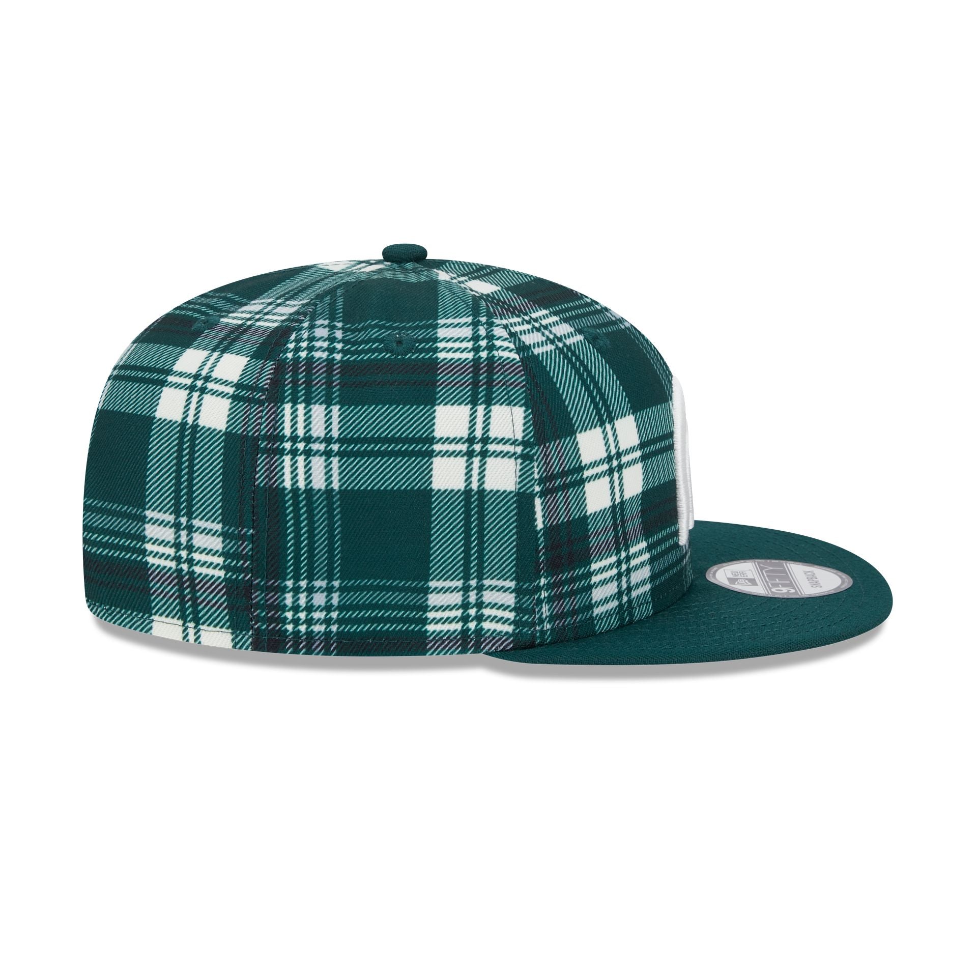 Michigan State Spartans Plaid 9FIFTY Snapback Hat - Image 5