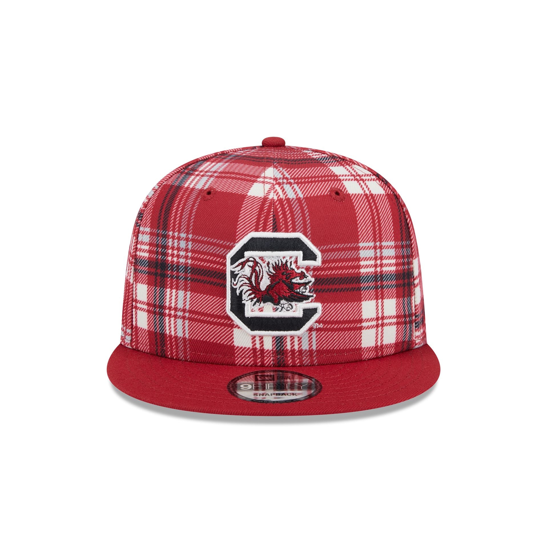 South Carolina Gamecocks Plaid 9FIFTY Snapback Hat - Image 2