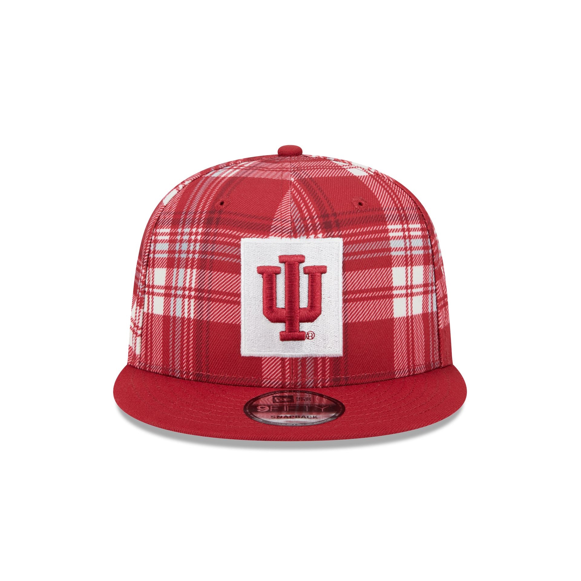 Indiana Hoosiers Plaid 9FIFTY Snapback Hat - Image 2