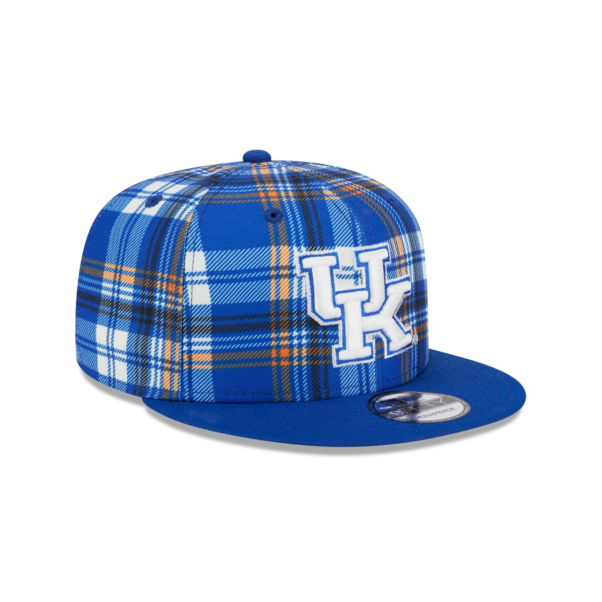 Kentucky Wildcats Plaid 9FIFTY Snapback Hat - Image 3