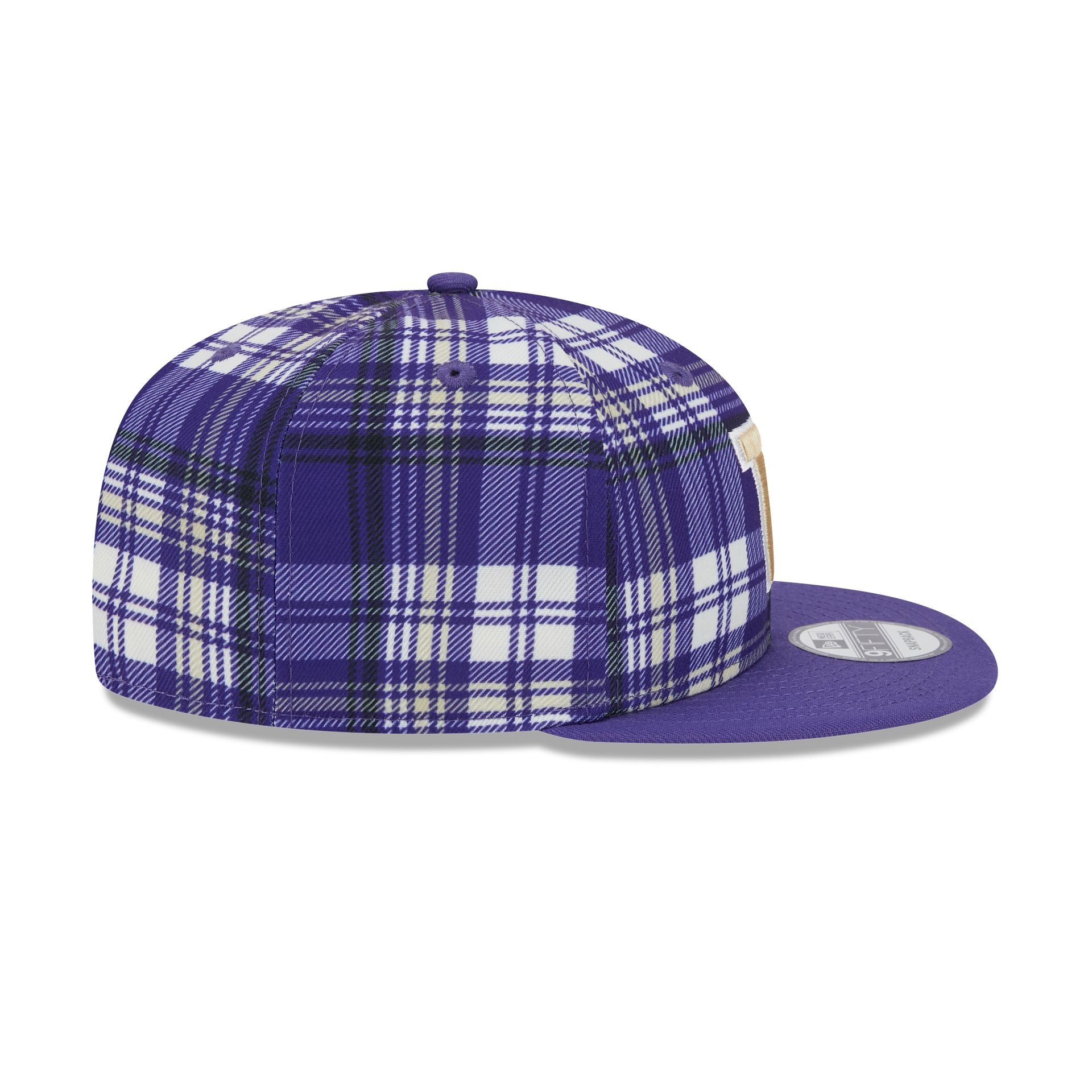 Washington Huskies Plaid 9FIFTY Snapback Hat - Image 5