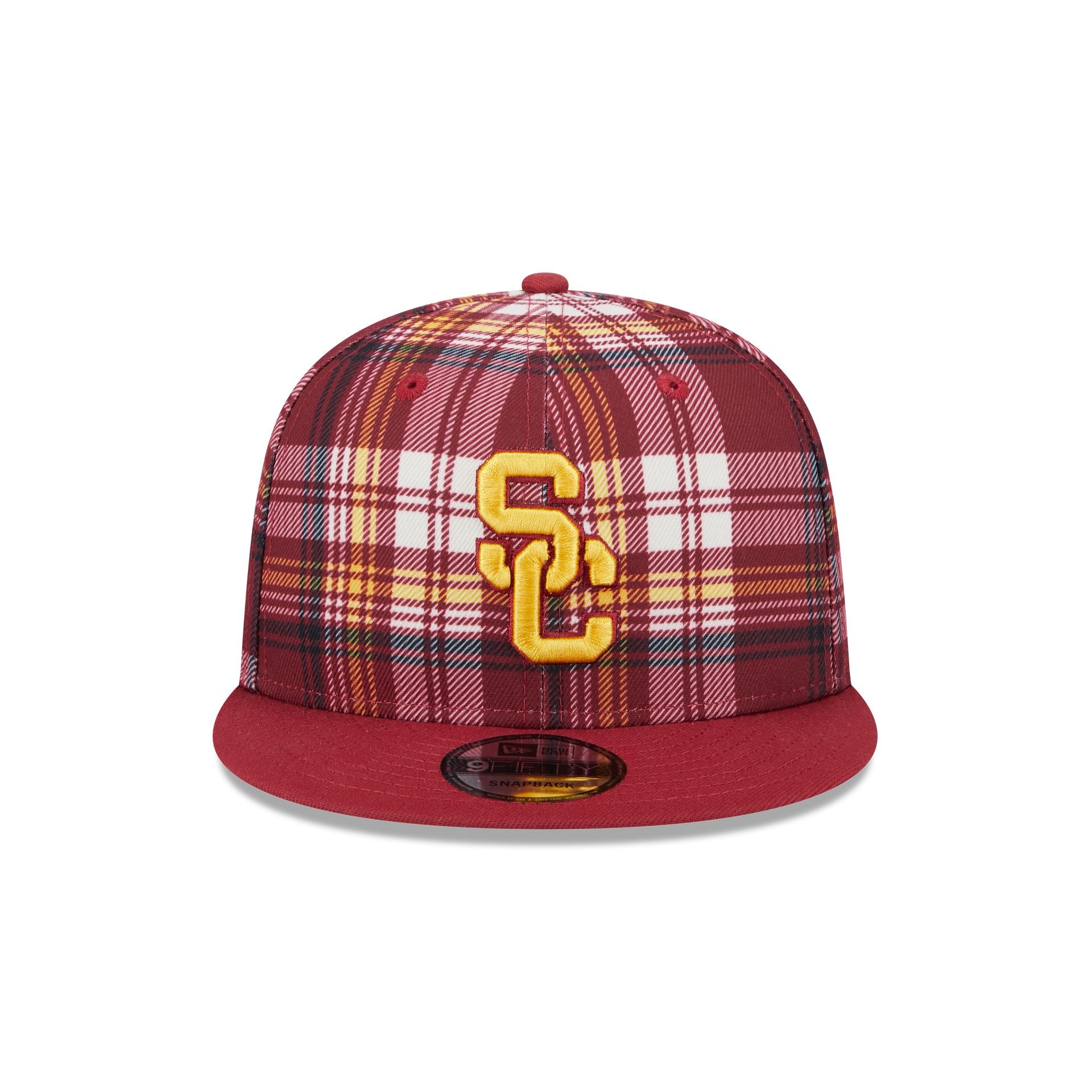 USC Trojans Plaid 9FIFTY Snapback Hat - Image 2