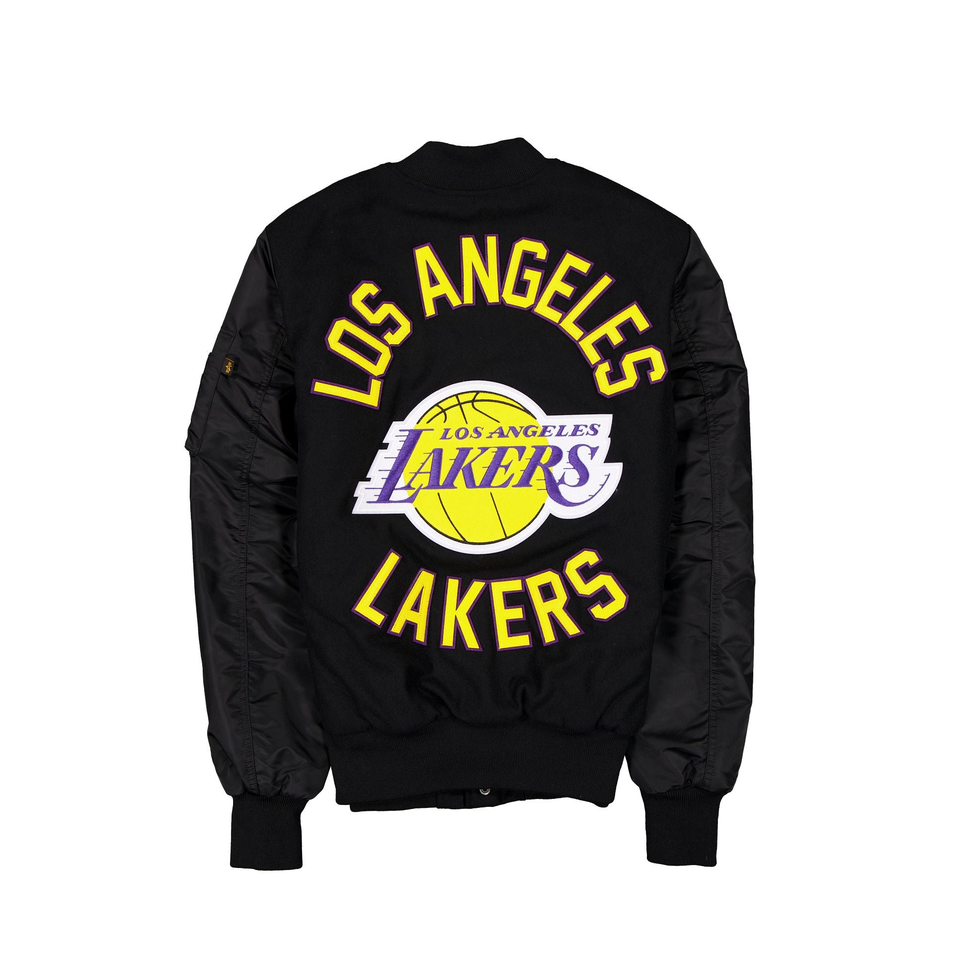 Alpha Industries x Los Angeles Lakers MA-1 Wool Varsity Jacket - Image 3