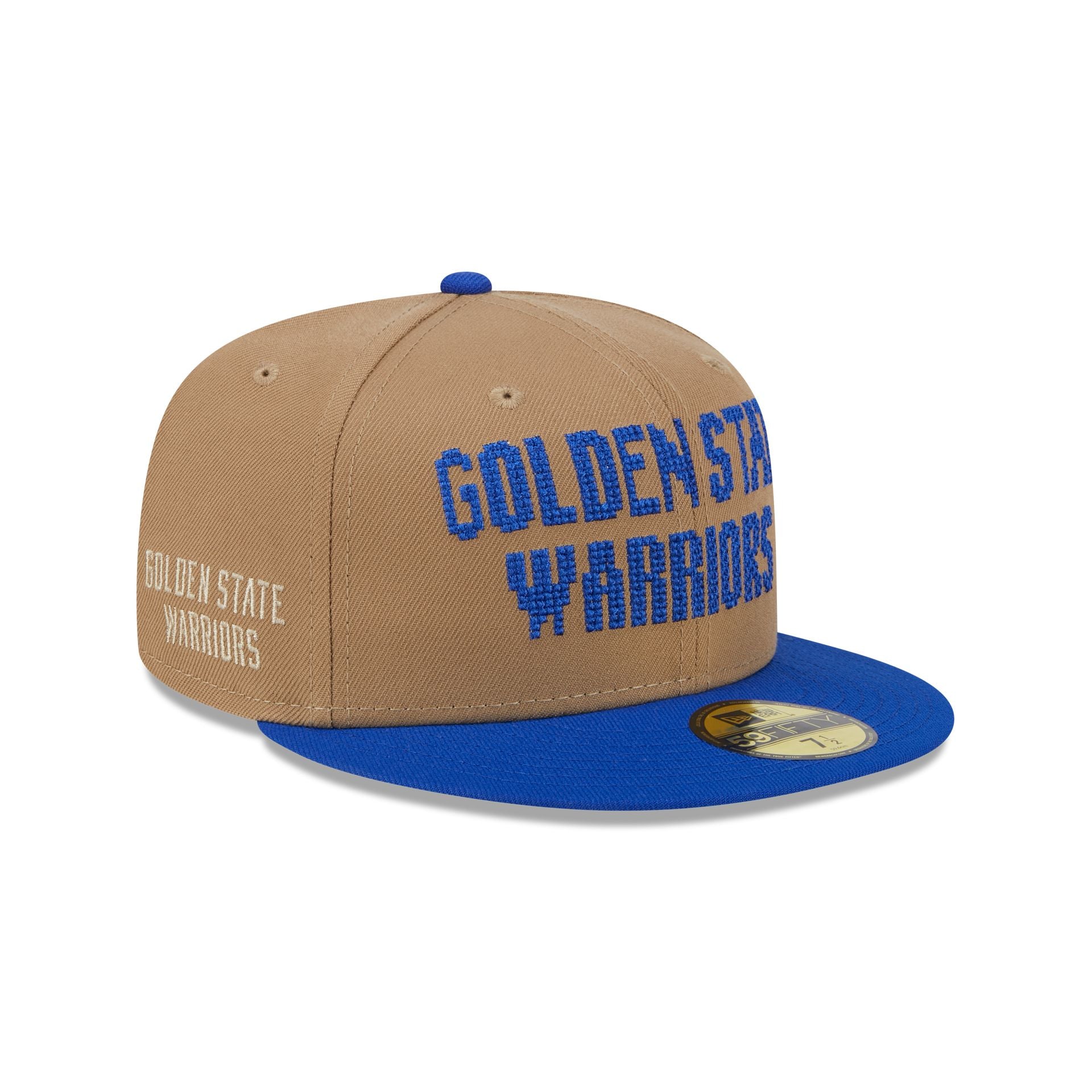 Golden State Warriors Classic 8-Bit Wordmark 59FIFTY Fitted Hat - Image 3