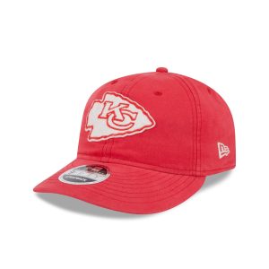 Kansas City Chiefs Canvas Felt Retro Crown 9FIFTY Strapback Hat