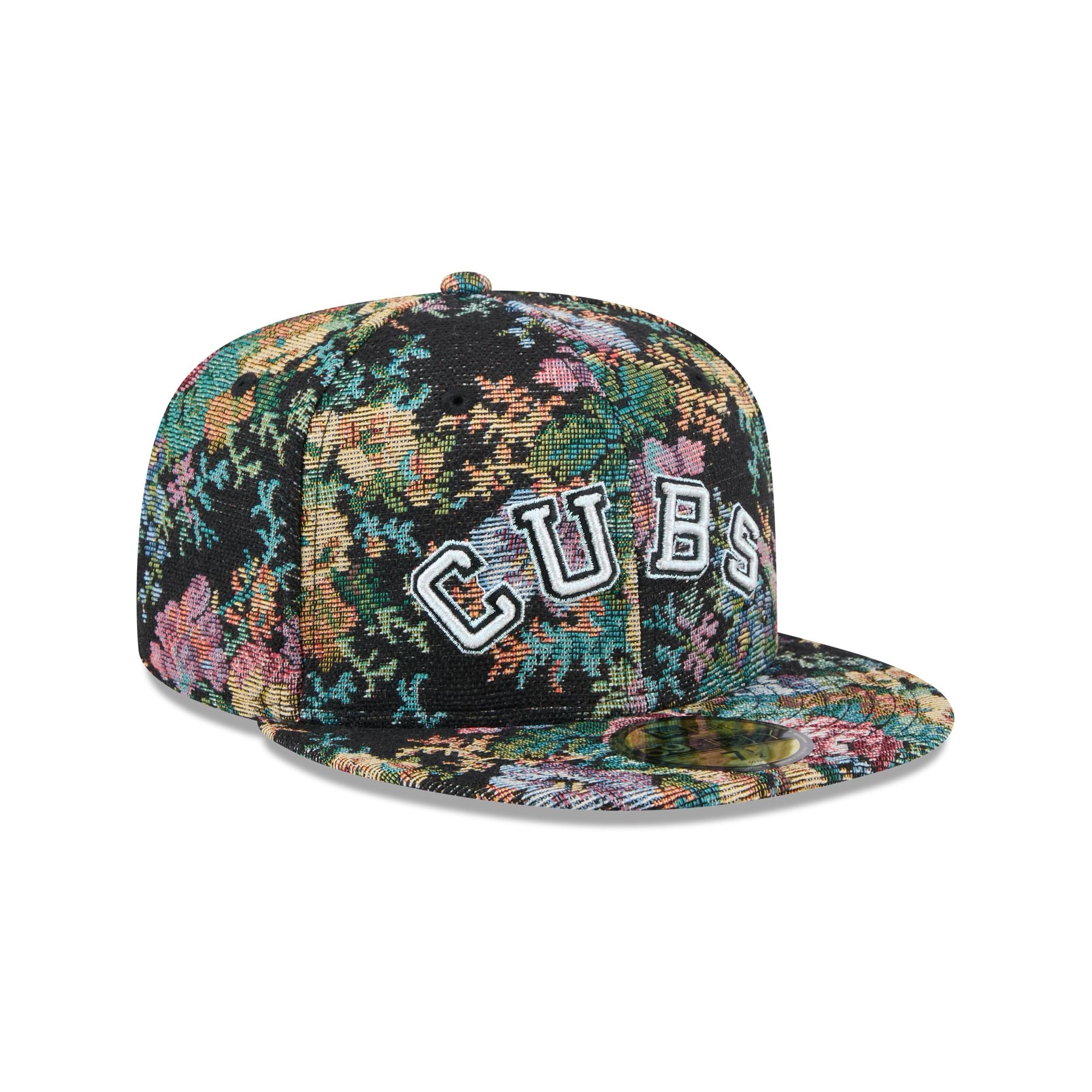 Chicago Cubs Jacquard Pattern 59FIFTY Fitted Hat - Image 3