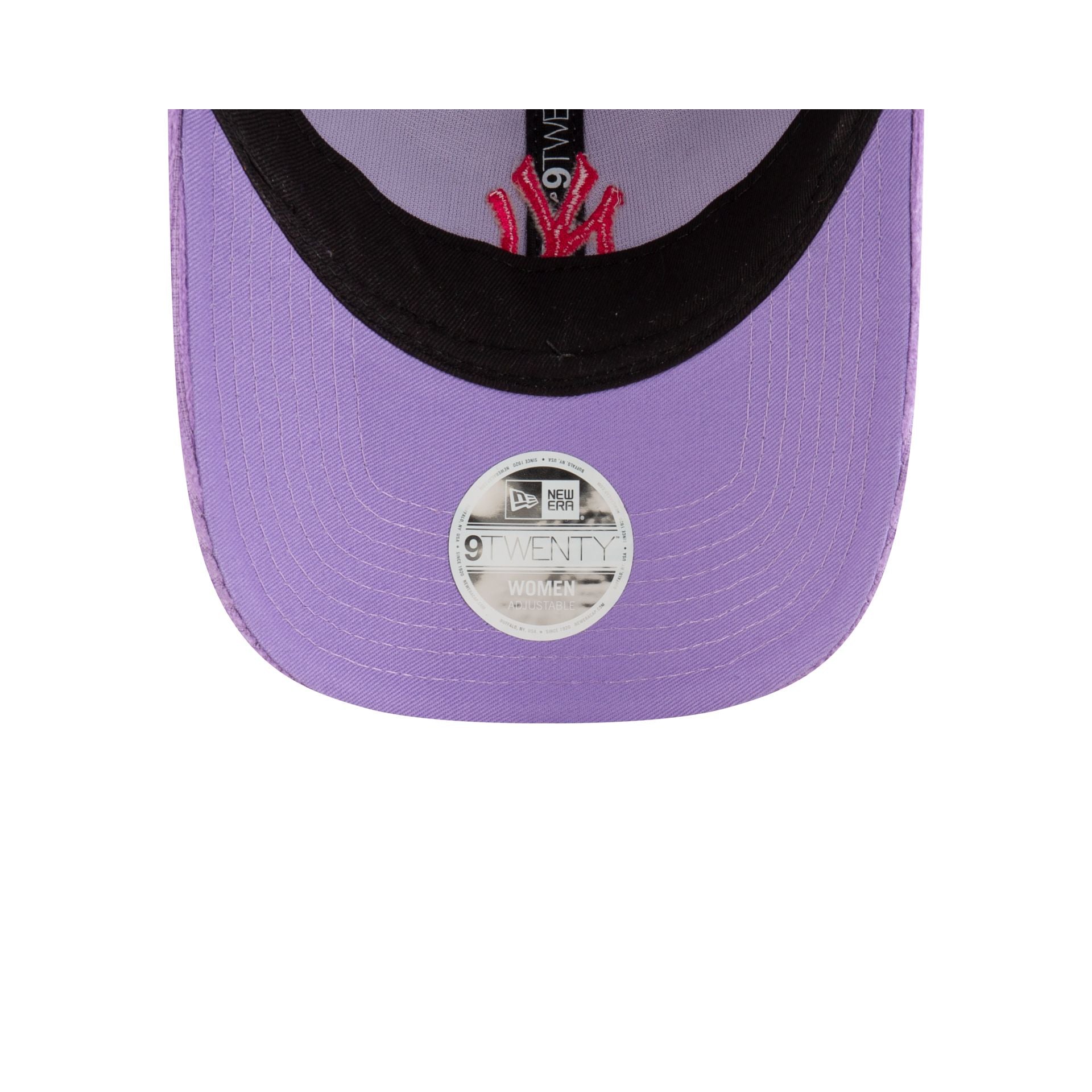 New York Yankees Women's Lavender Cord 9TWENTY Adjustable Hat - Image 7