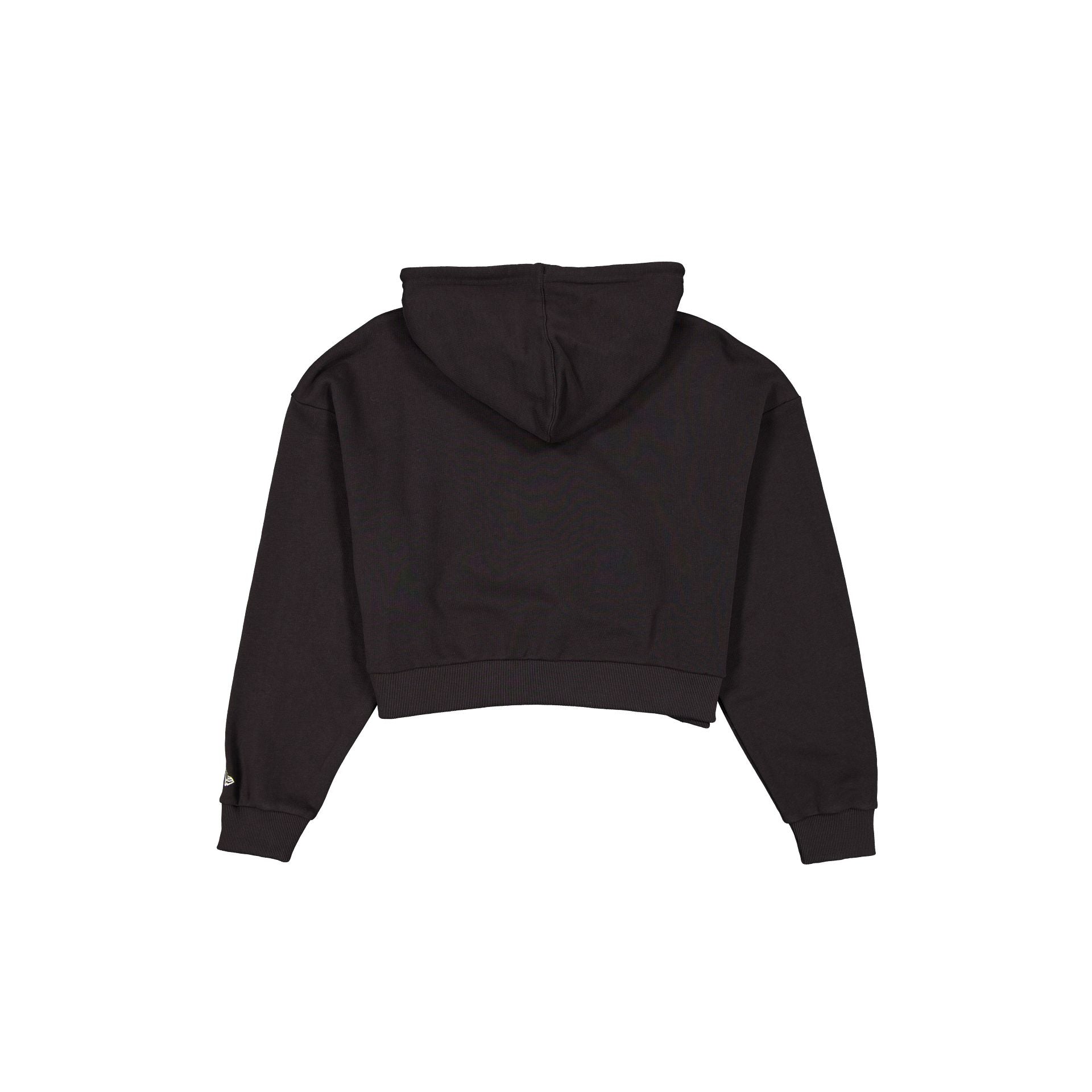 New Era Cap Women's Cropped Black Script Hoodie - Image 2