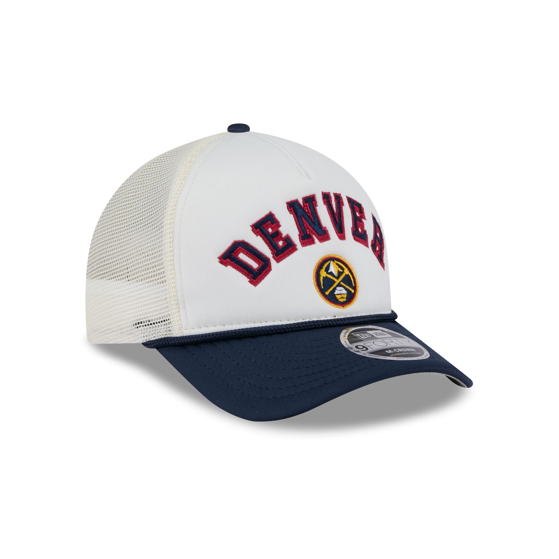 Denver Nuggets Chrome Arch 9FORTY M-Crown A-Frame Trucker Hat - Image 3