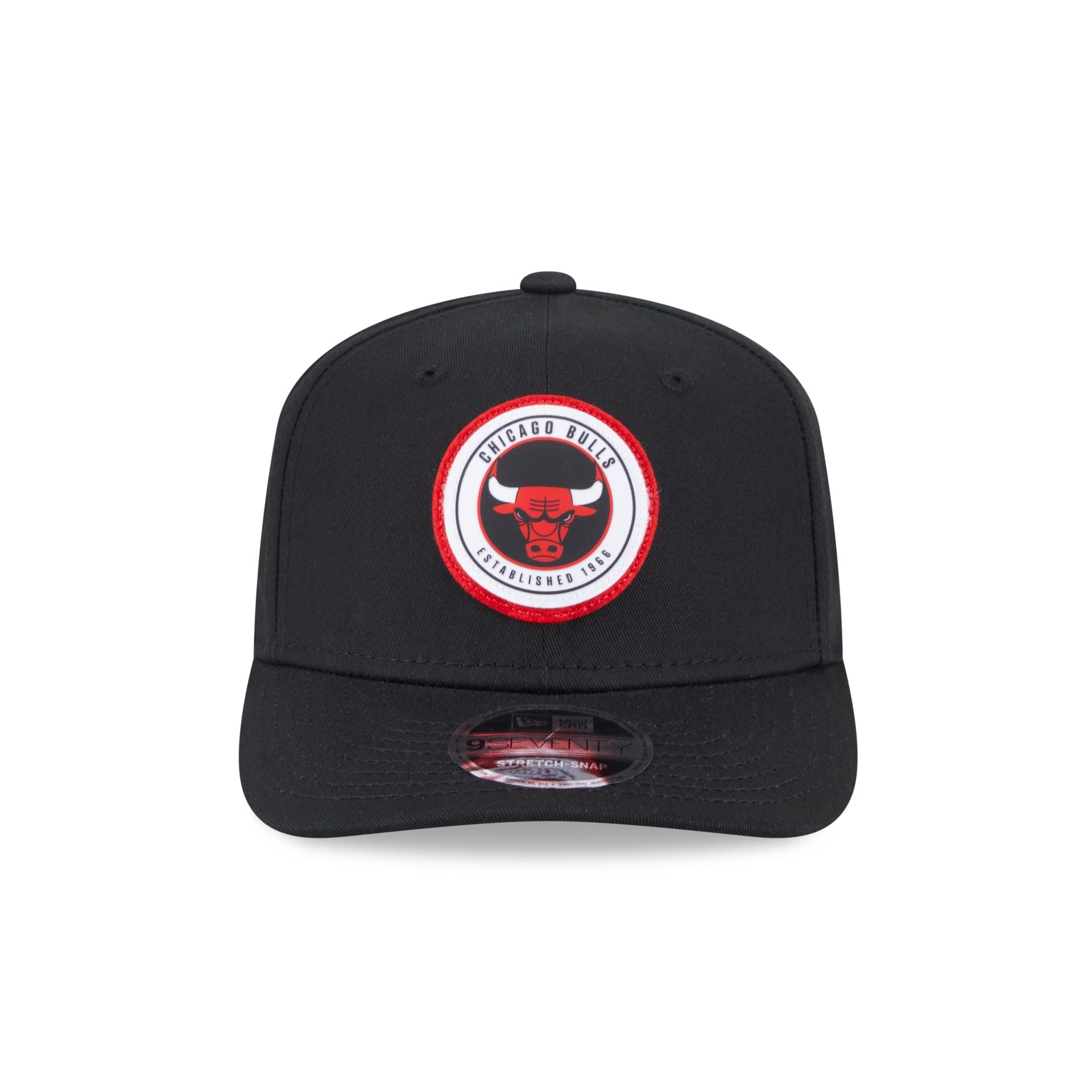 Chicago Bulls Circle Patch 9SEVENTY Stretch-Snap Hat - Image 2