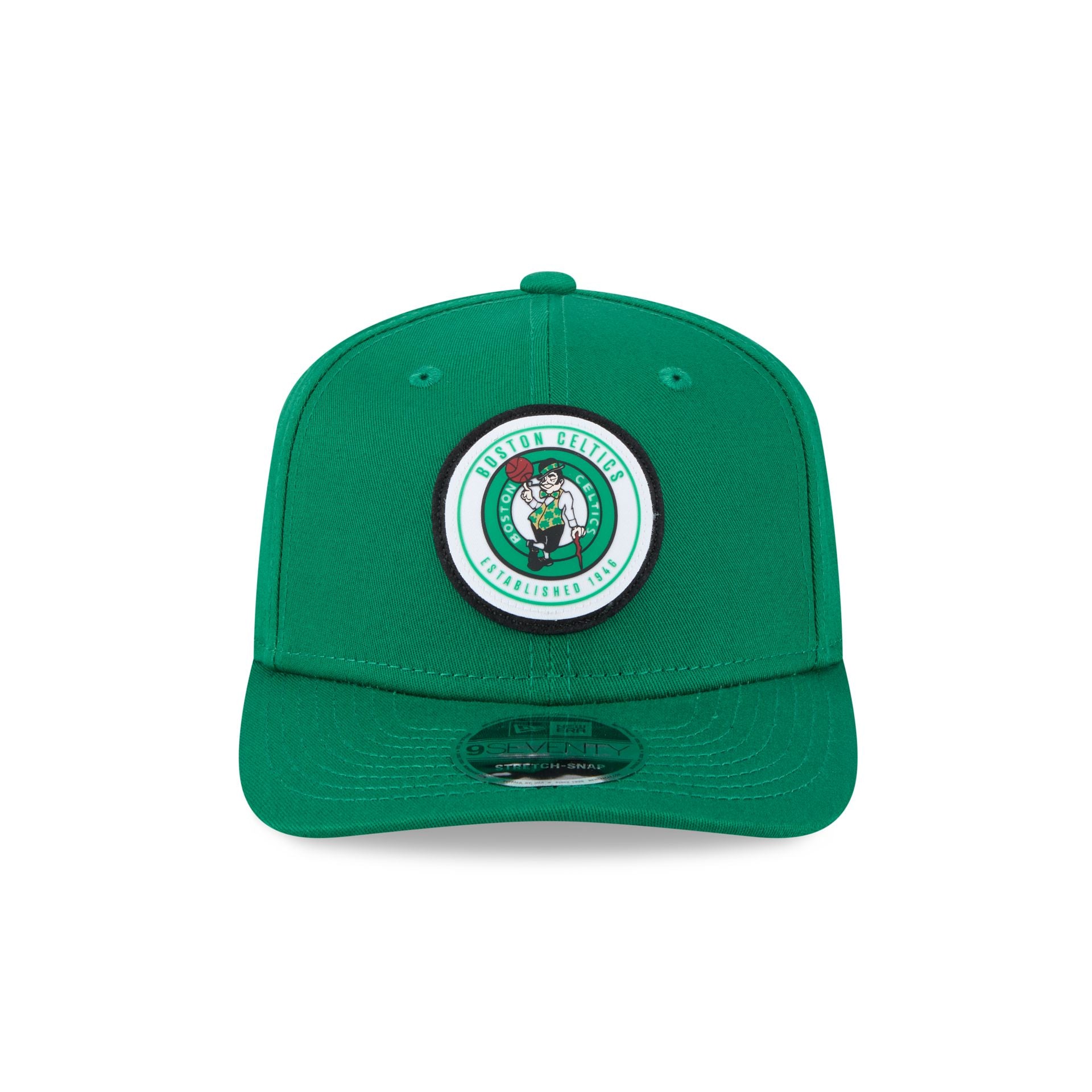 Boston Celtics Circle Patch 9SEVENTY Stretch-Snap Hat - Image 2