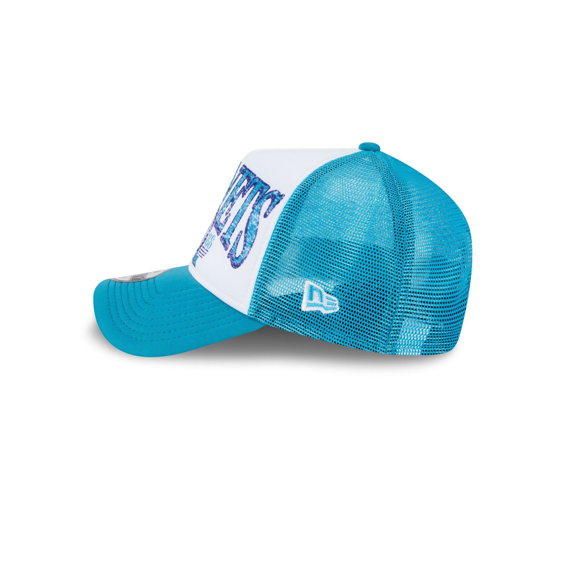 Charlotte Hornets Distressed 9FORTY A-Frame Trucker Hat - Image 4