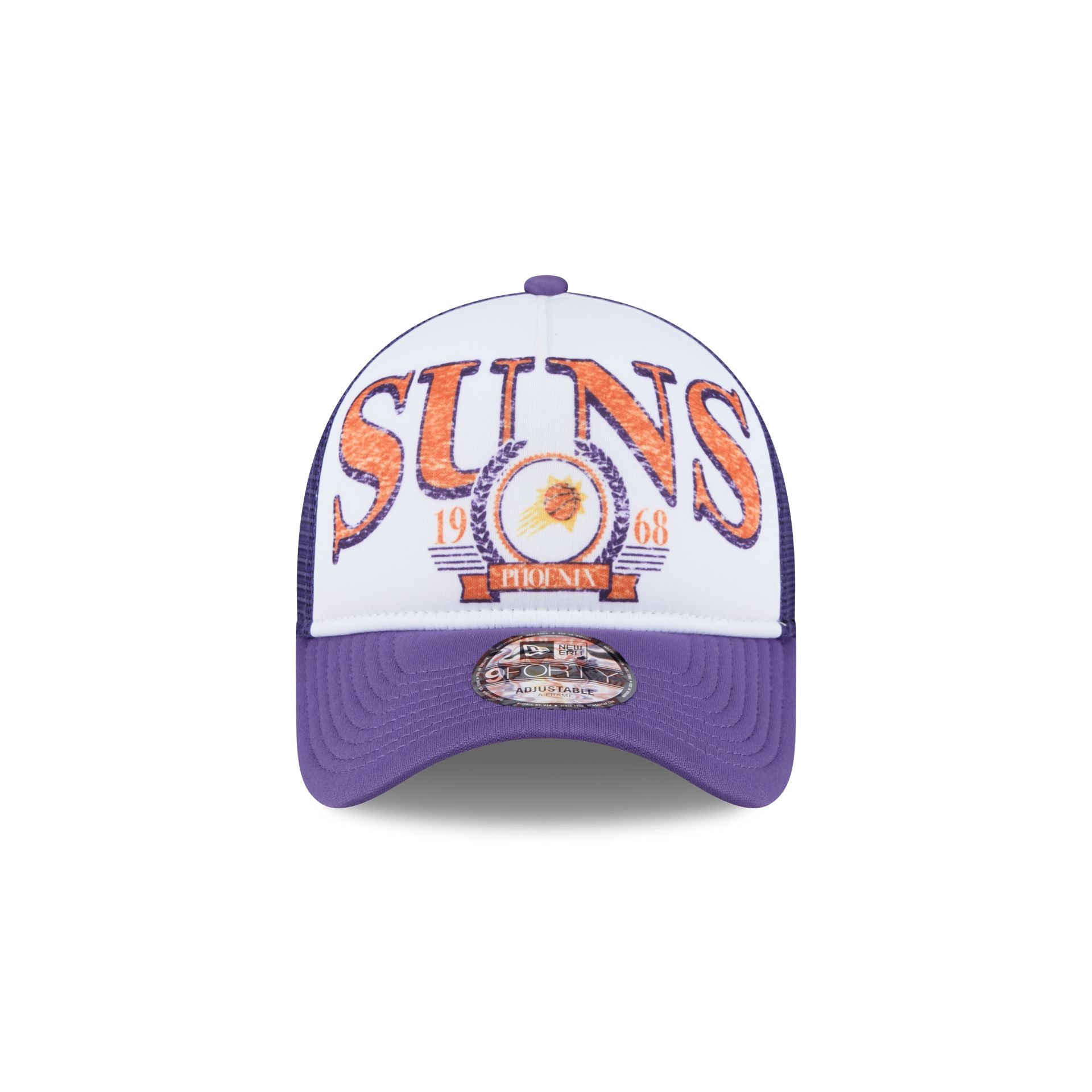 Phoenix Suns Distressed 9FORTY A-Frame Trucker Hat - Image 2