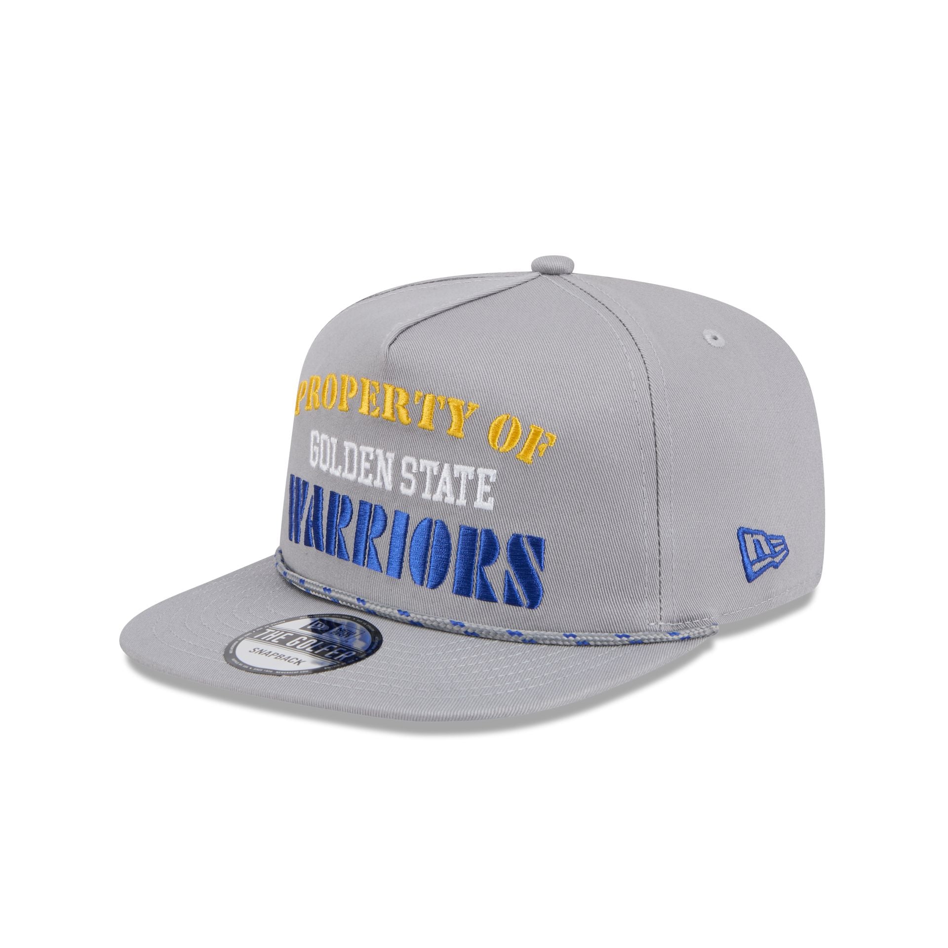 Golden State Warriors Vintage Gray Rope Golfer Hat - Image 3