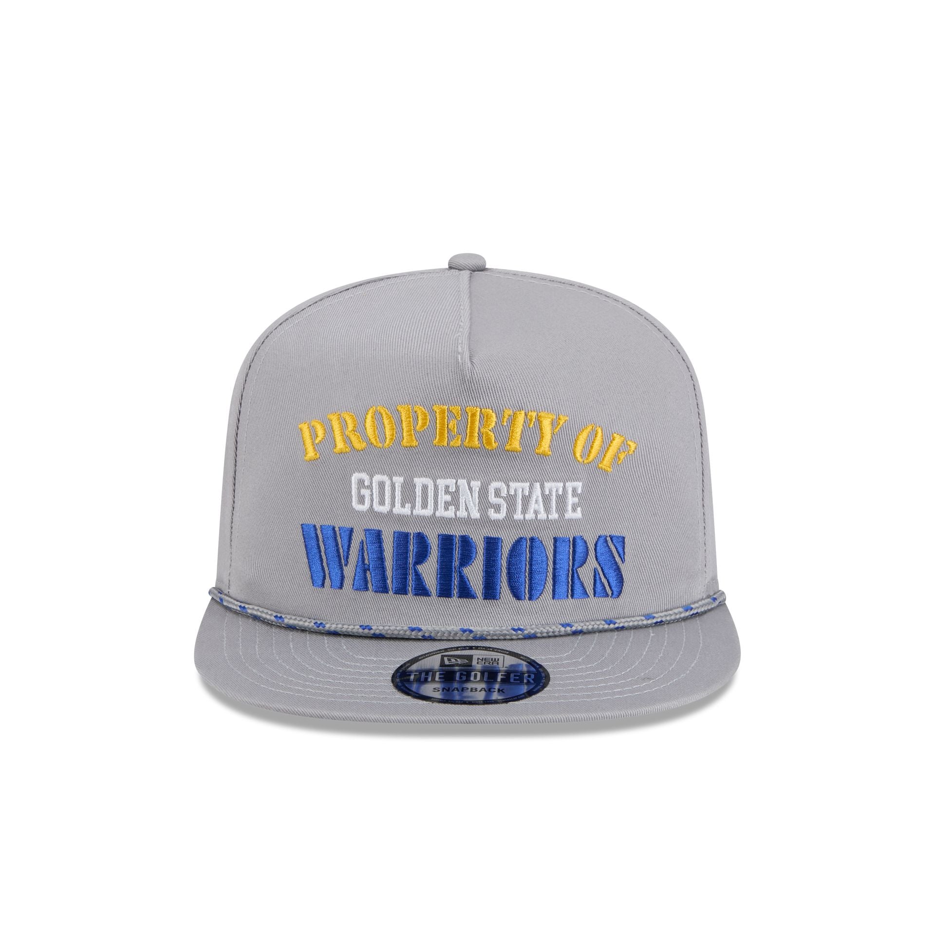 Golden State Warriors Vintage Gray Rope Golfer Hat - Image 2