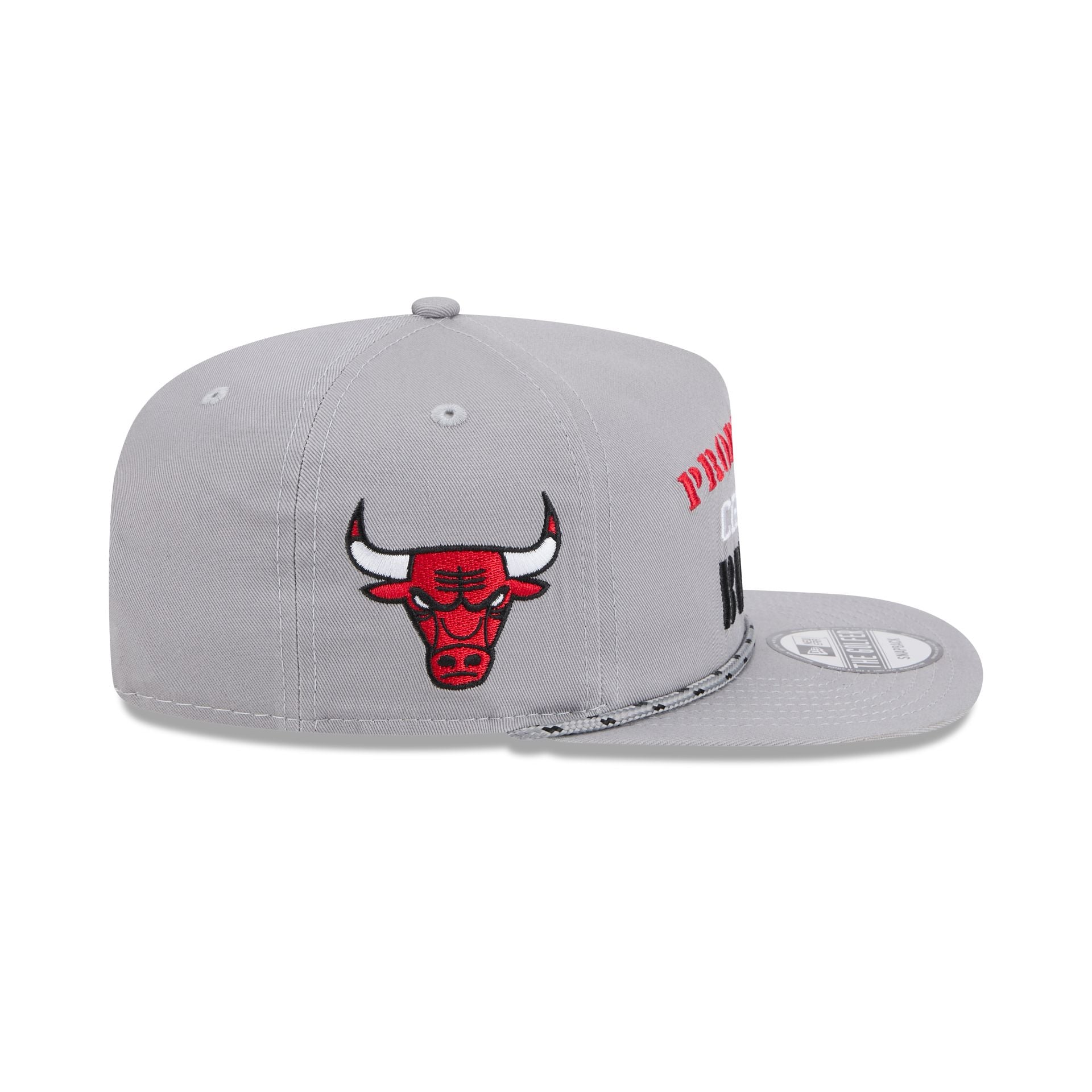 Chicago Bulls Vintage Gray Rope Golfer Hat - Image 4