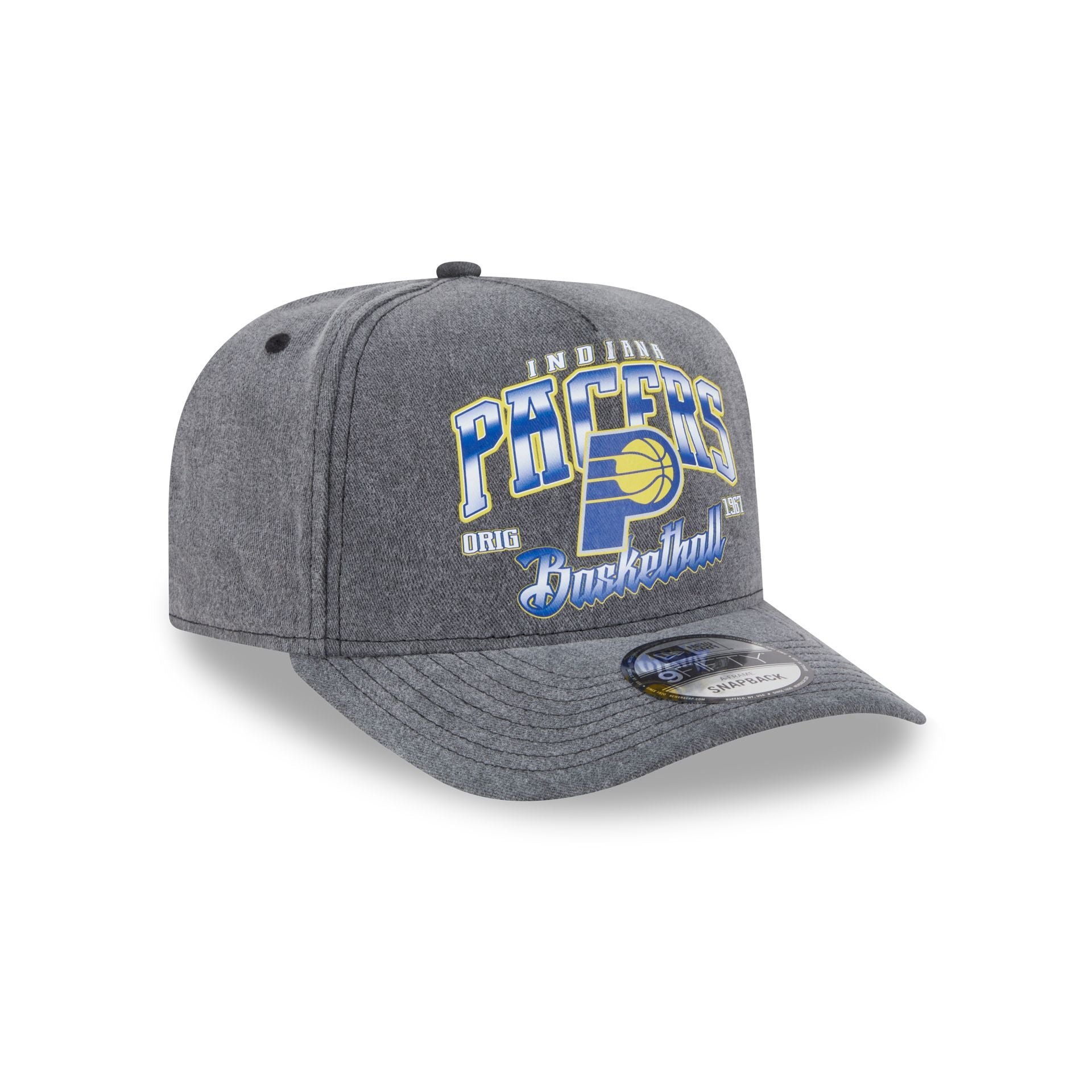 Indiana Pacers Washed 9FIFTY A-Frame Snapback Hat - Image 3