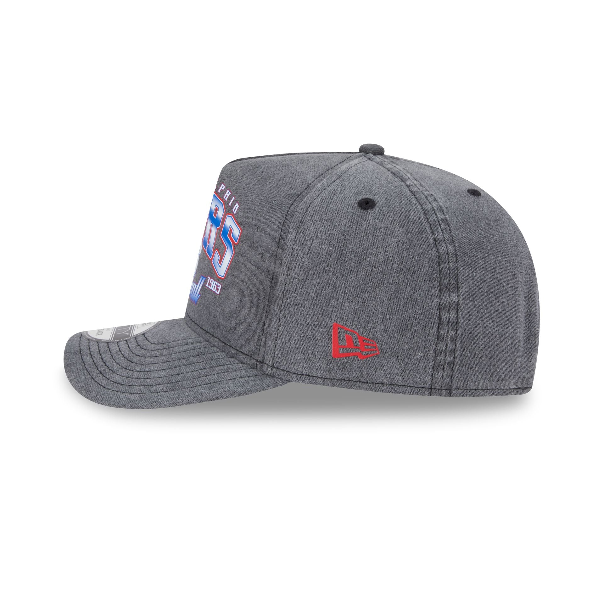 Philadelphia 76ers Washed 9FIFTY A-Frame Snapback Hat - Image 4