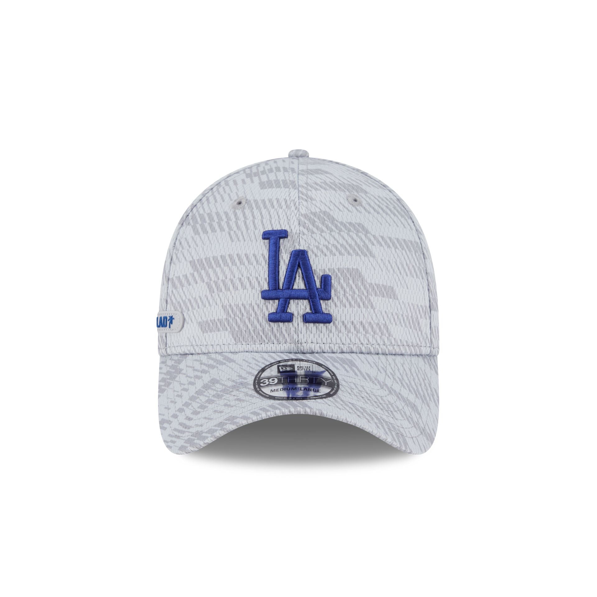 Los Angeles Dodgers 2025 Clubhouse Gray 39THIRTY Stretch Fit - Image 2