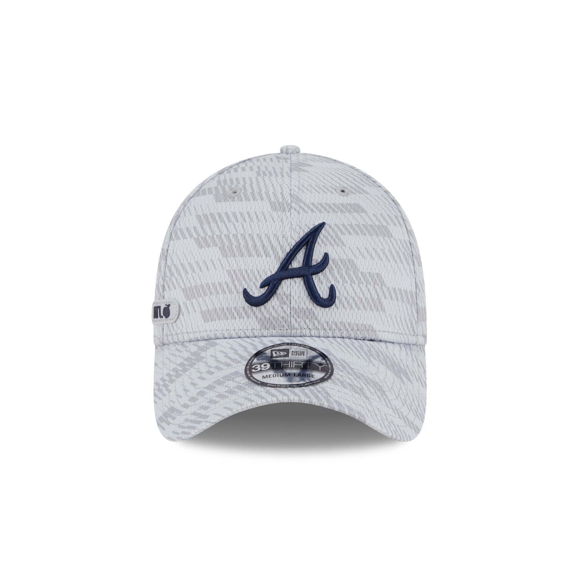 Atlanta Braves 2025 Clubhouse Gray 39THIRTY Stretch Fit - Image 2