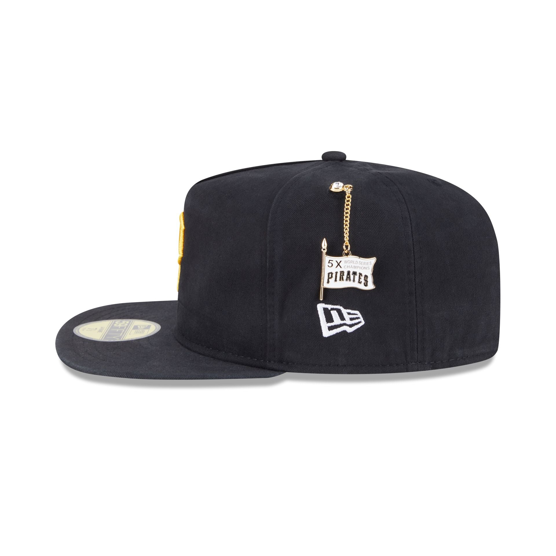 Pittsburgh Pirates Championship Side Flag 59FIFTY A-Frame Fitted Hat - Image 4