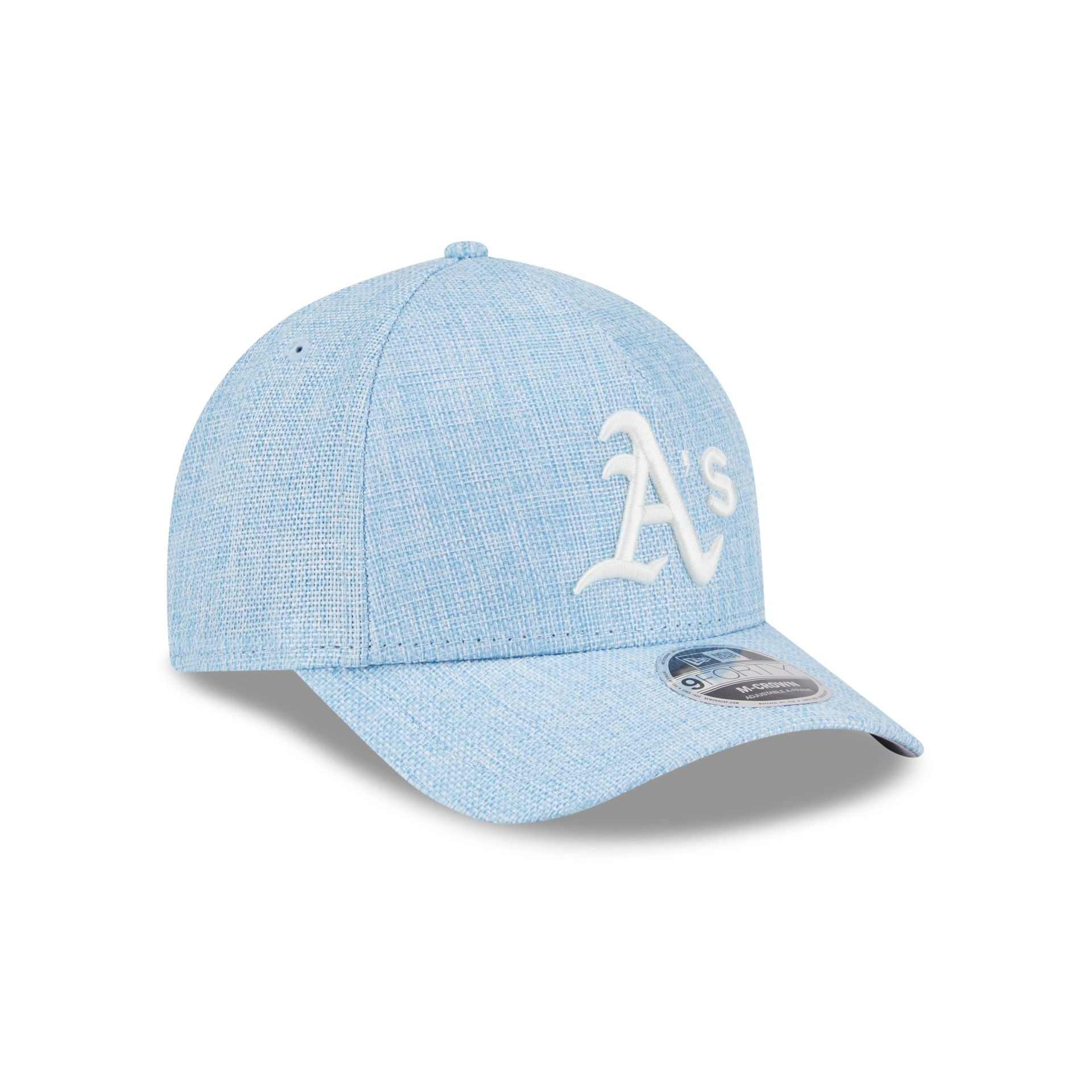 Athletics Cotton Weaver Blue 9FORTY M-Crown A-Frame Snapback Hat - Image 3