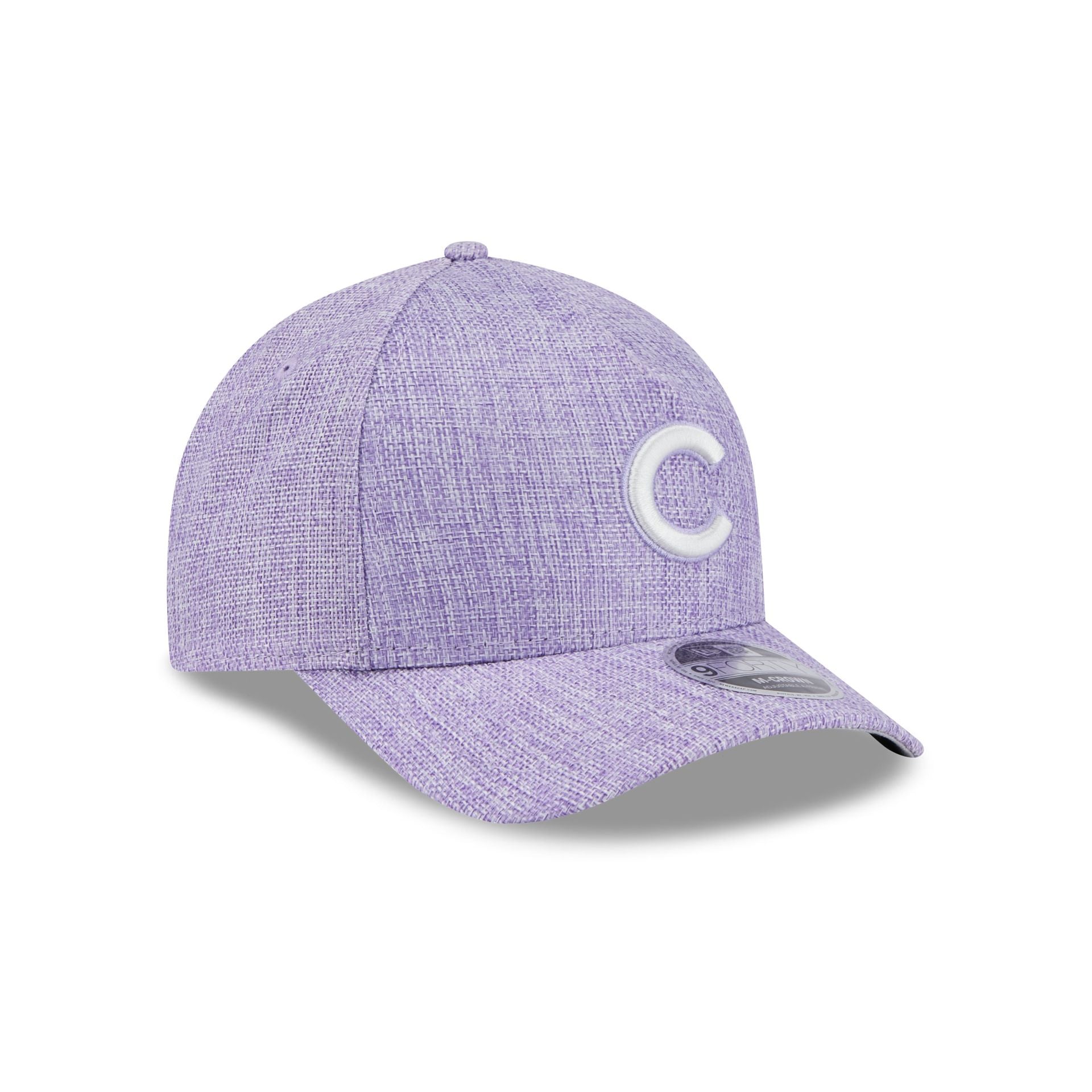 Chicago Cubs Cotton Weave Purple 9FORTY M-Crown A-Frame Snapback Hat - Image 3