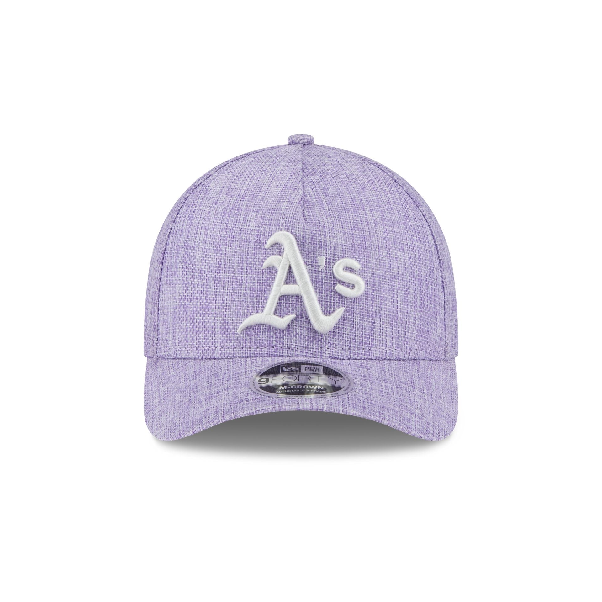 Athletics Cotton Weave Purple 9FORTY M-Crown A-Frame Snapback Hat - Image 2