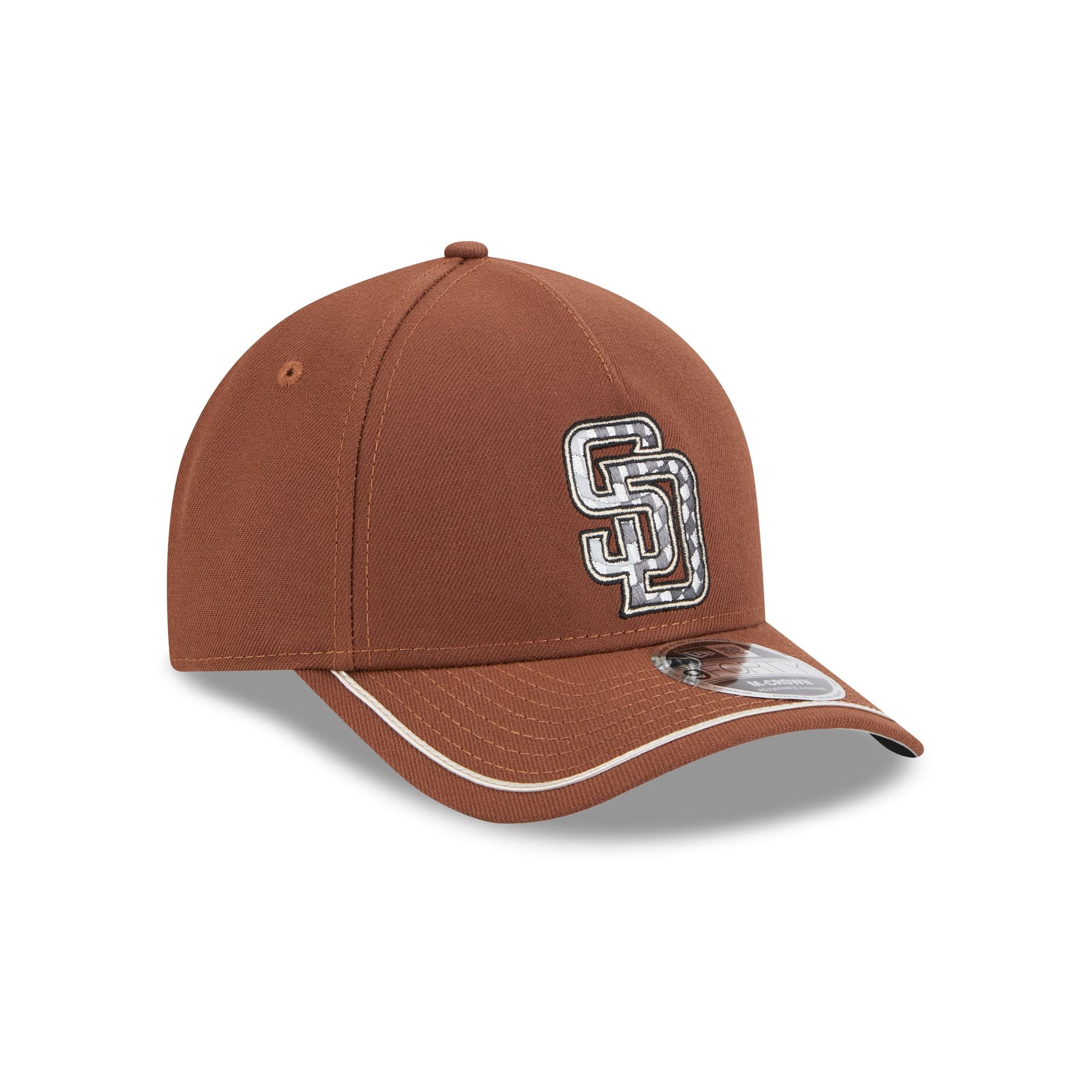 San Diego Padres Motorsport 9FORTY M-Crown A-Frame Snapback Hat - Image 3