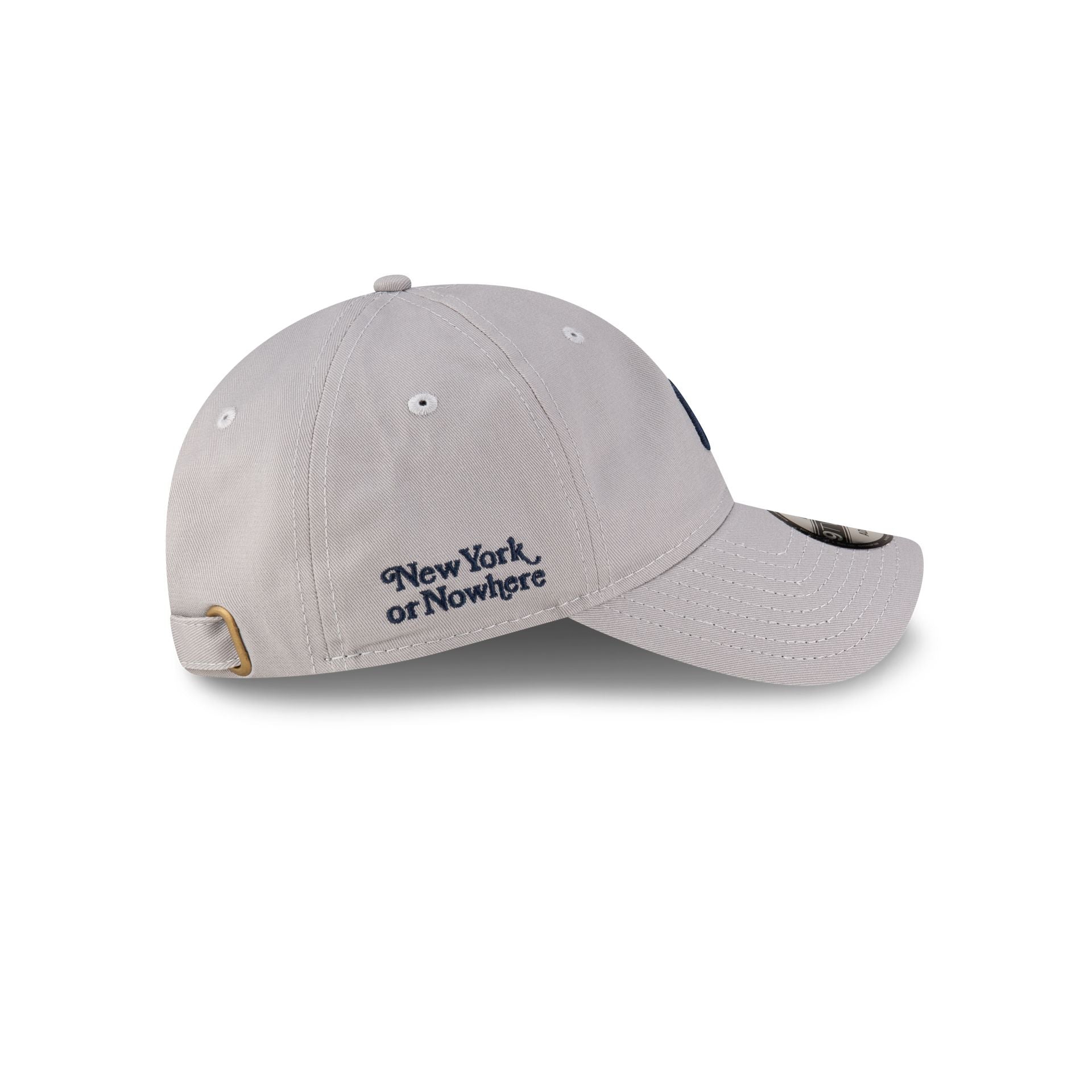 New York or Nowhere x New York Yankees Gray Logo 9TWENTY Adjustable Hat - Image 4