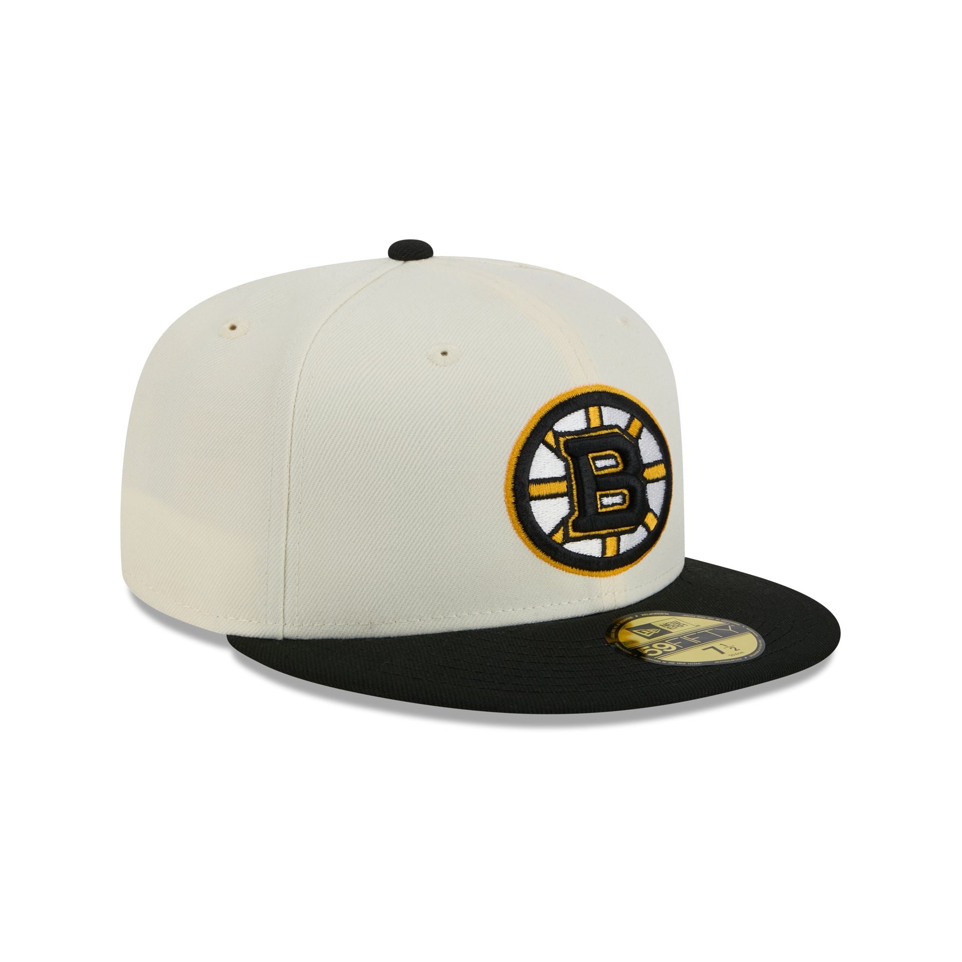 Boston Bruins Chrome White 59FIFTY Fitted Hat - Image 3