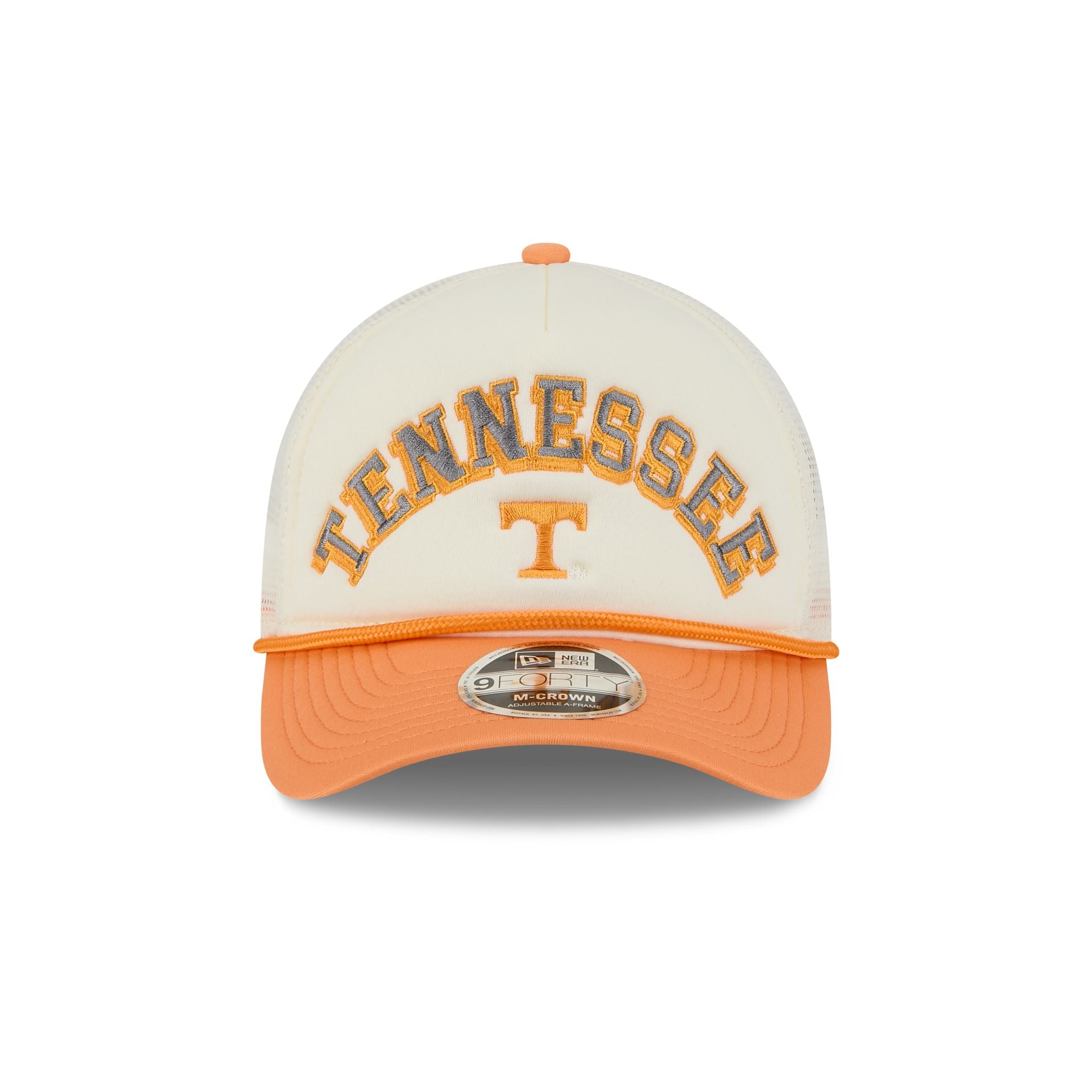 Tennessee Volunteers Chrome Arch 9FORTY M-Crown A-Frame Trucker Hat - Image 2