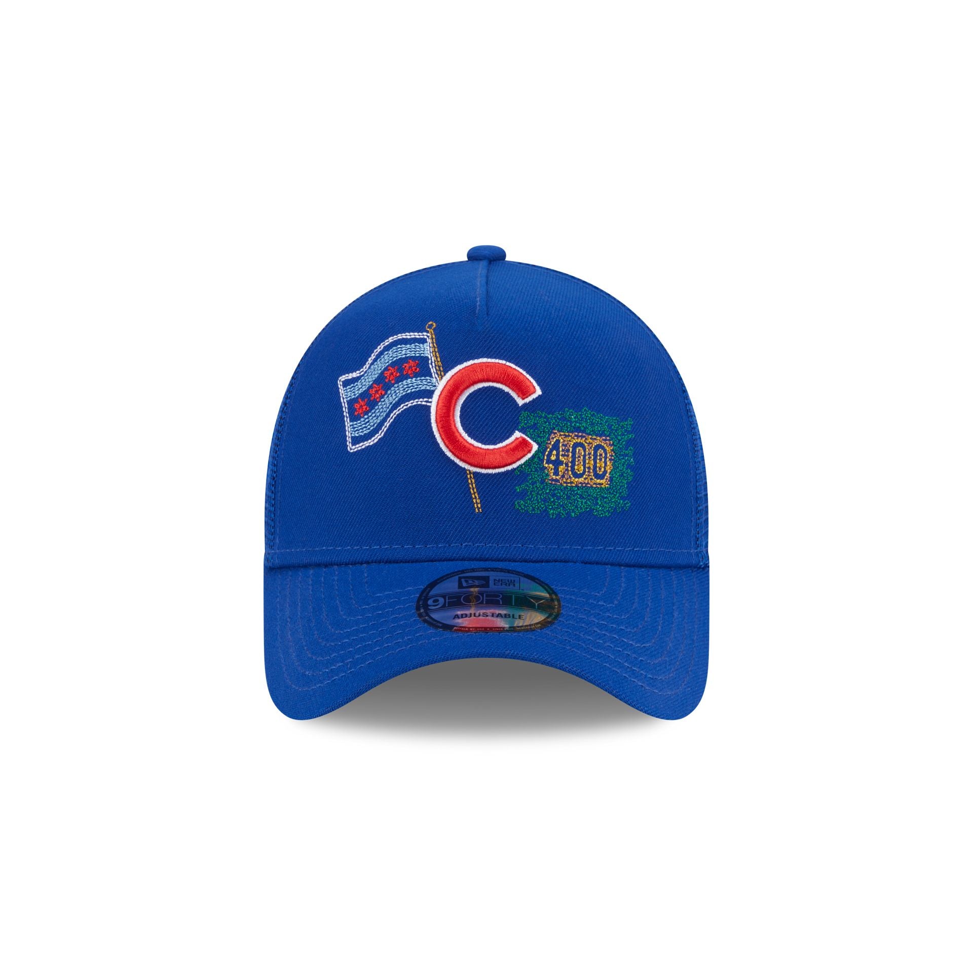 Chicago Cubs State Stitch 9FORTY A-Frame Trucker Hat - Image 2