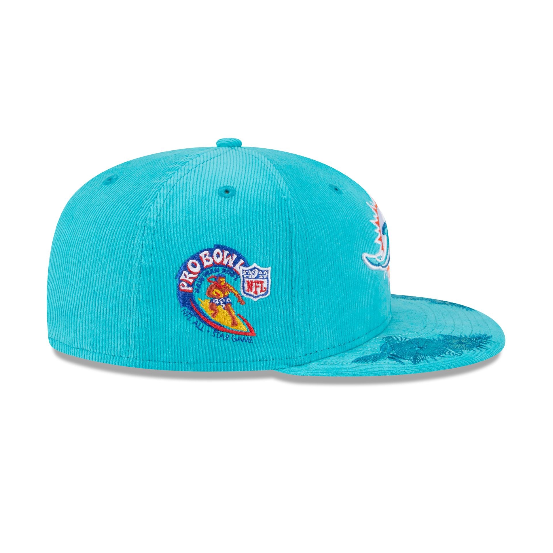 Just Caps Floral Corduroy Miami Dolphins 59FIFTY Fitted Hat - Image 5