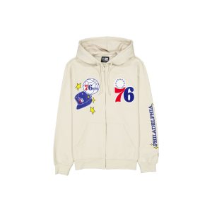 Philadelphia 76ers Stone Logo Select Full-Zip Hoodie