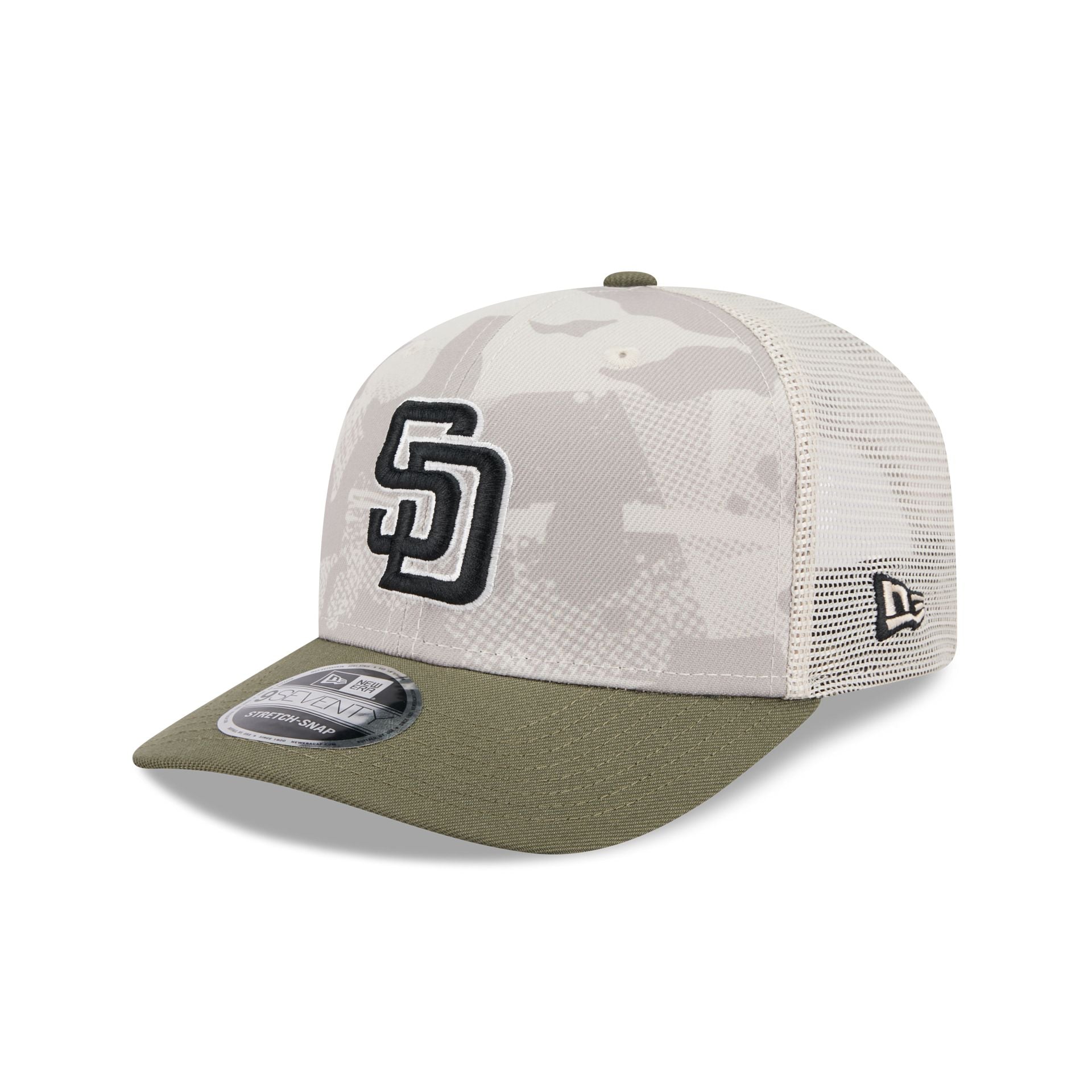 San Diego Padres Armed Forces Day 2025 9SEVENTY Trucker Hat - Image 3