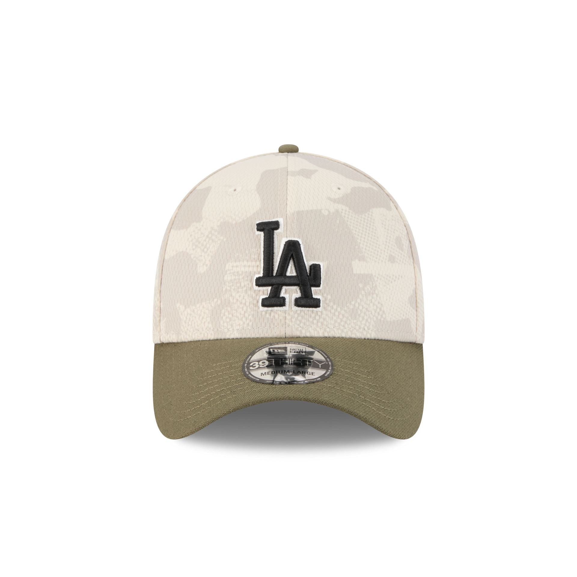 Los Angeles Dodgers Armed Forces Day 2025 39THIRTY Stretch Fit Hat - Image 2