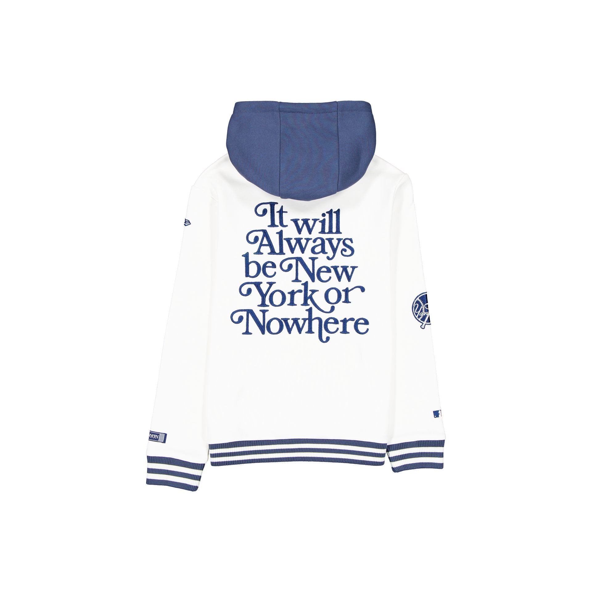 New York or Nowhere x New York Yankees White Youth Hoodie - Image 2