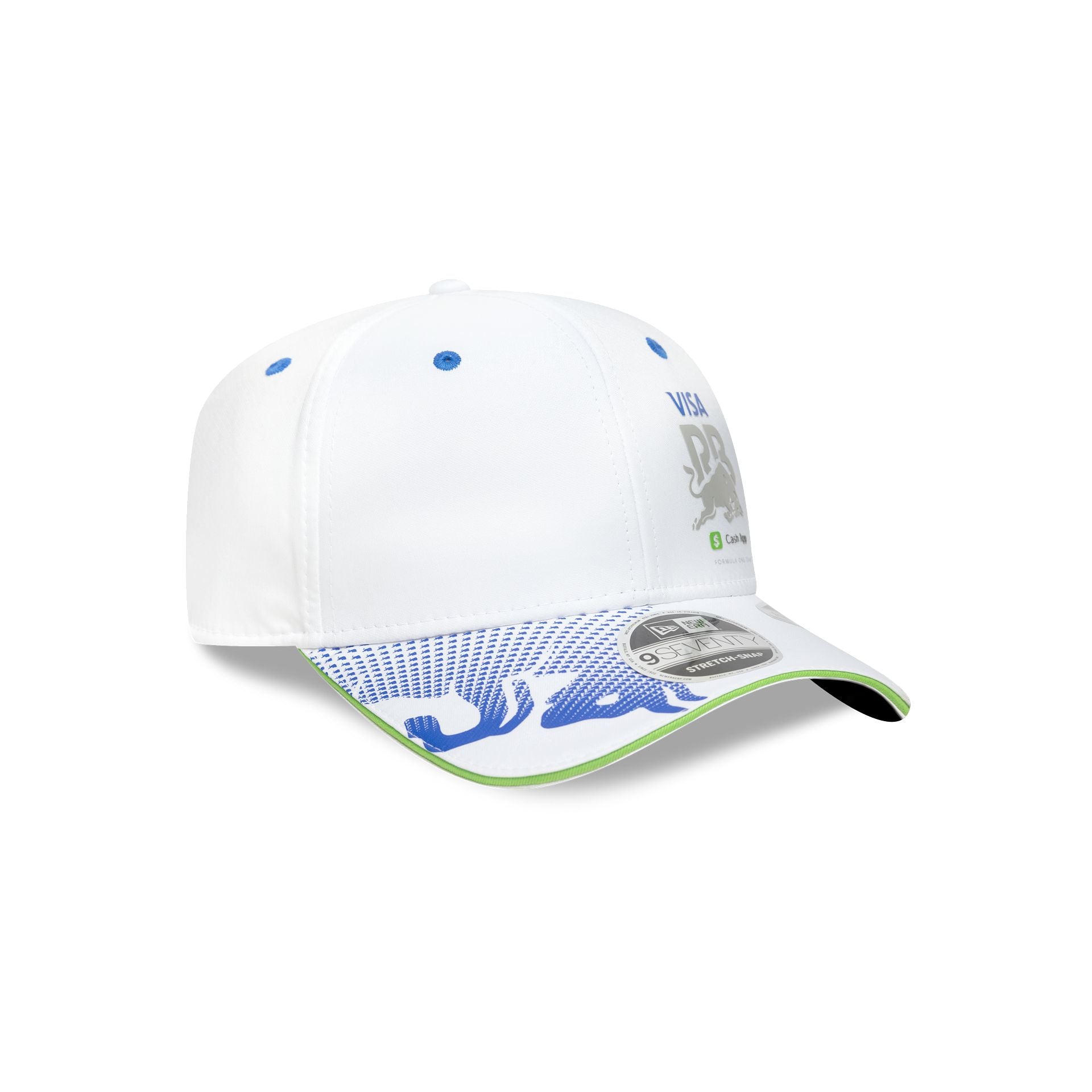 Visa Cash App Racing Bulls White 9SEVENTY Stretch-Snap Hat - Image 3