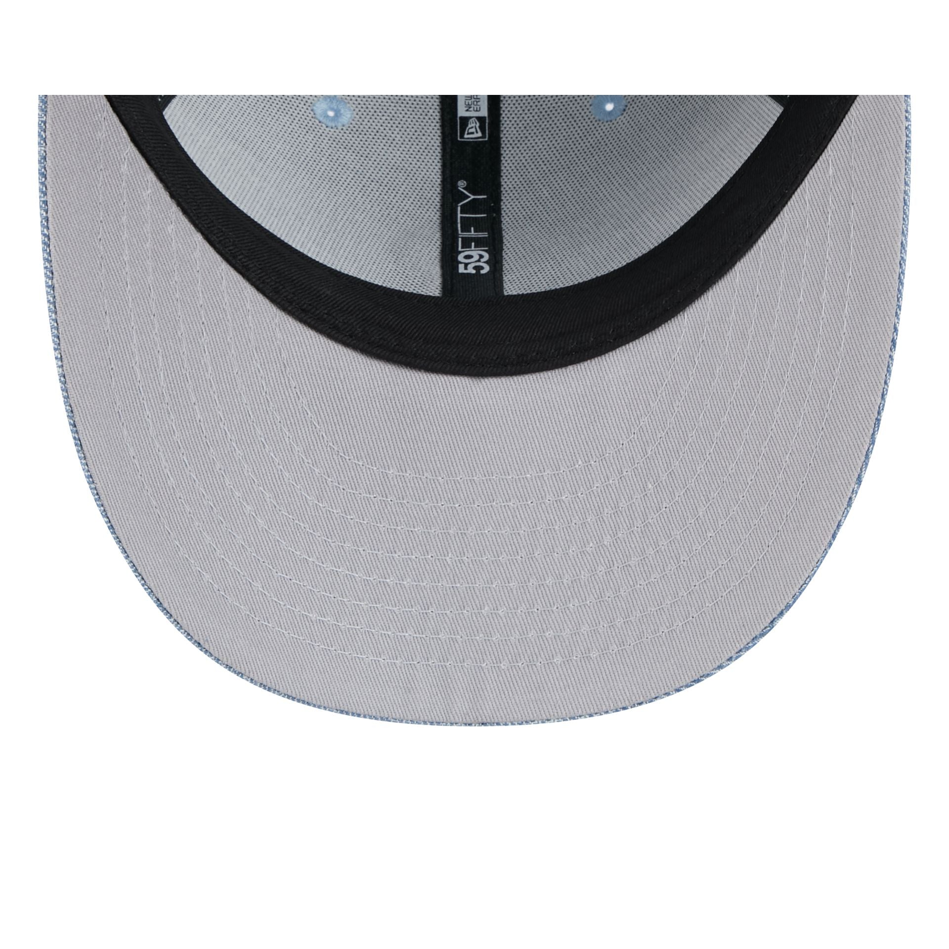 New York Yankees Hand Stitched Chambray Low Profile 59FIFTY Fitted Hat - Image 6