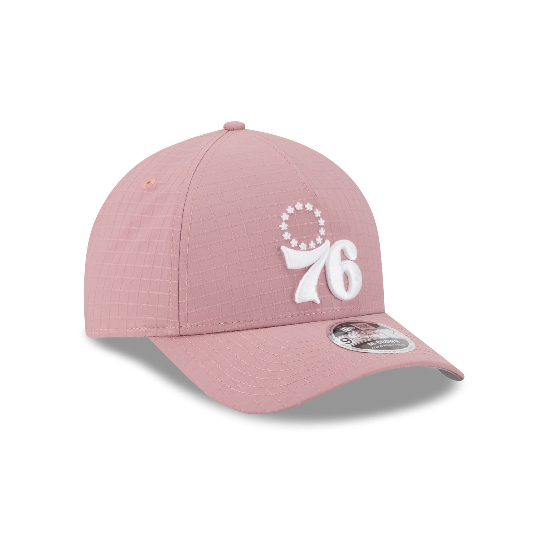 Philadelphia 76ers Pink Ripstop 9FORTY M-Crown A-Frame Snapback Hat - Image 3